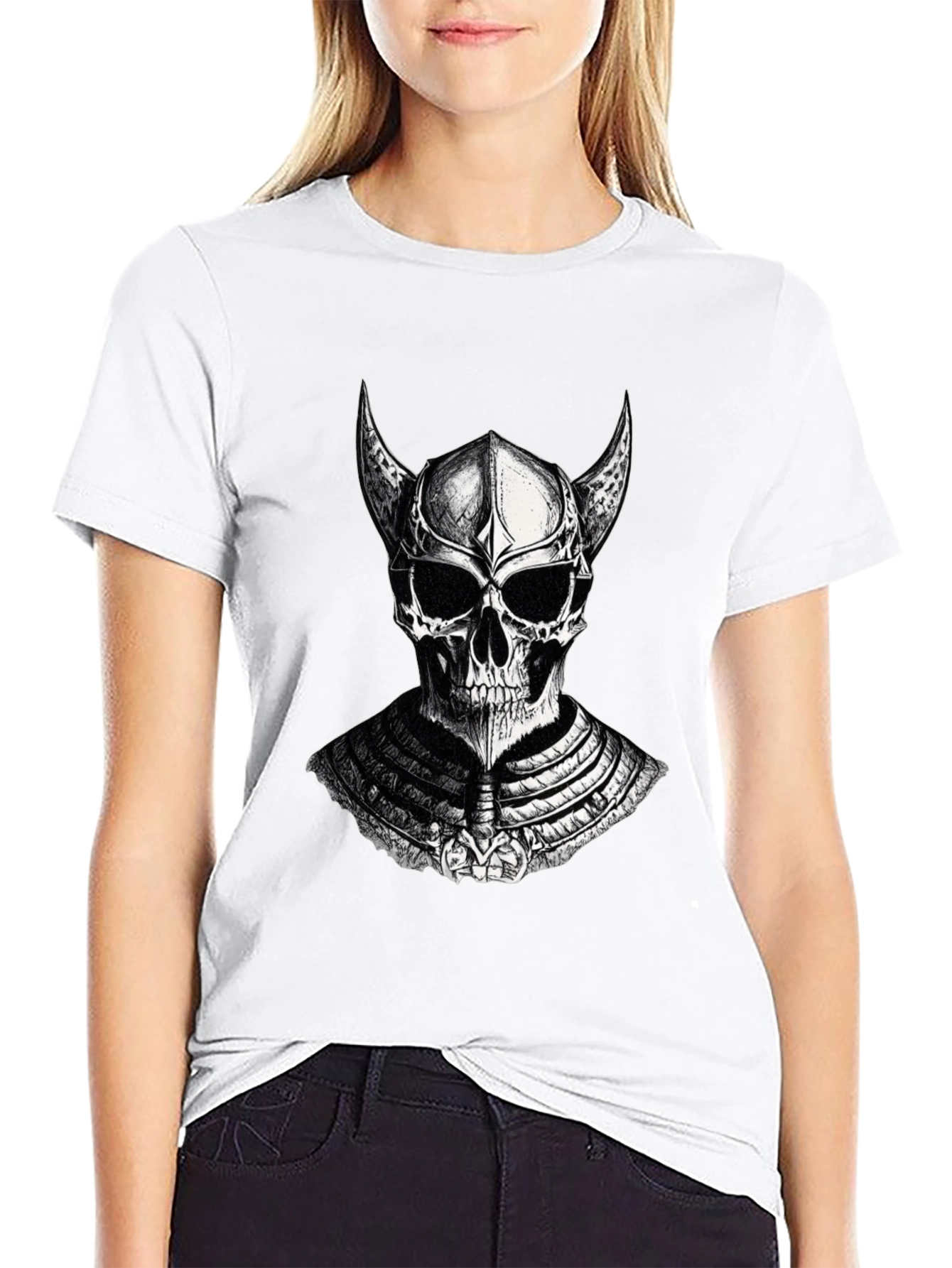 Skull Warrior Graphic T-Shirt