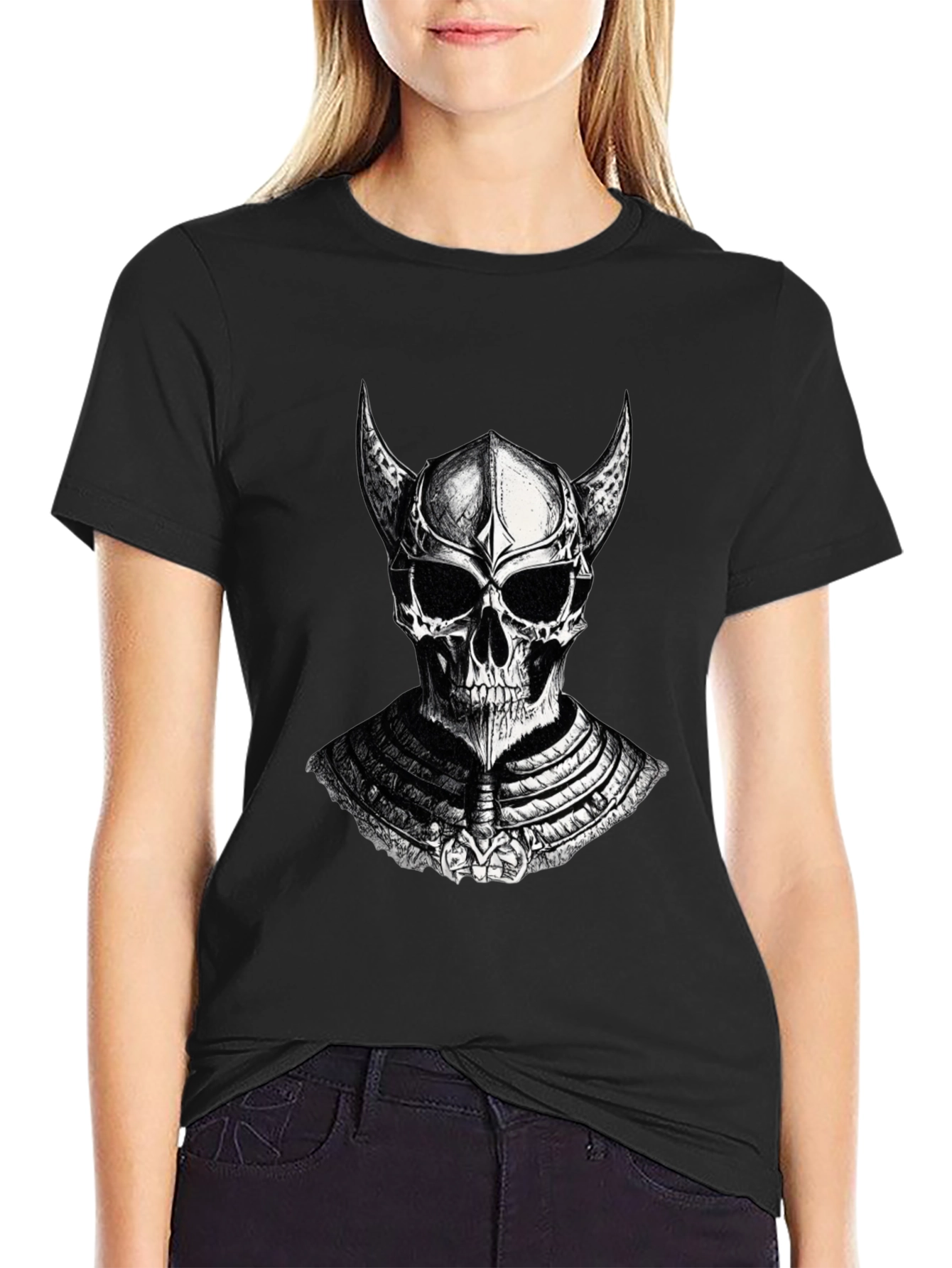 Skull Warrior Graphic T-Shirt