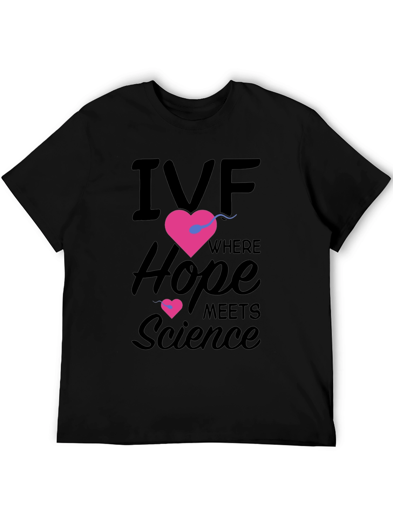 IVF Hope & Science Graphic Tee - Black