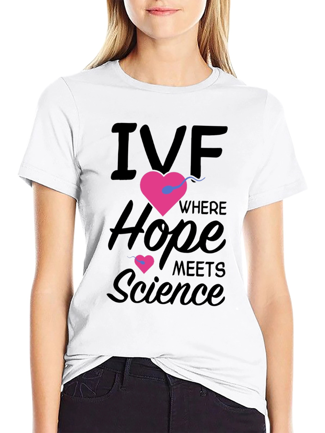IVF Hope & Science Graphic Tee - Black