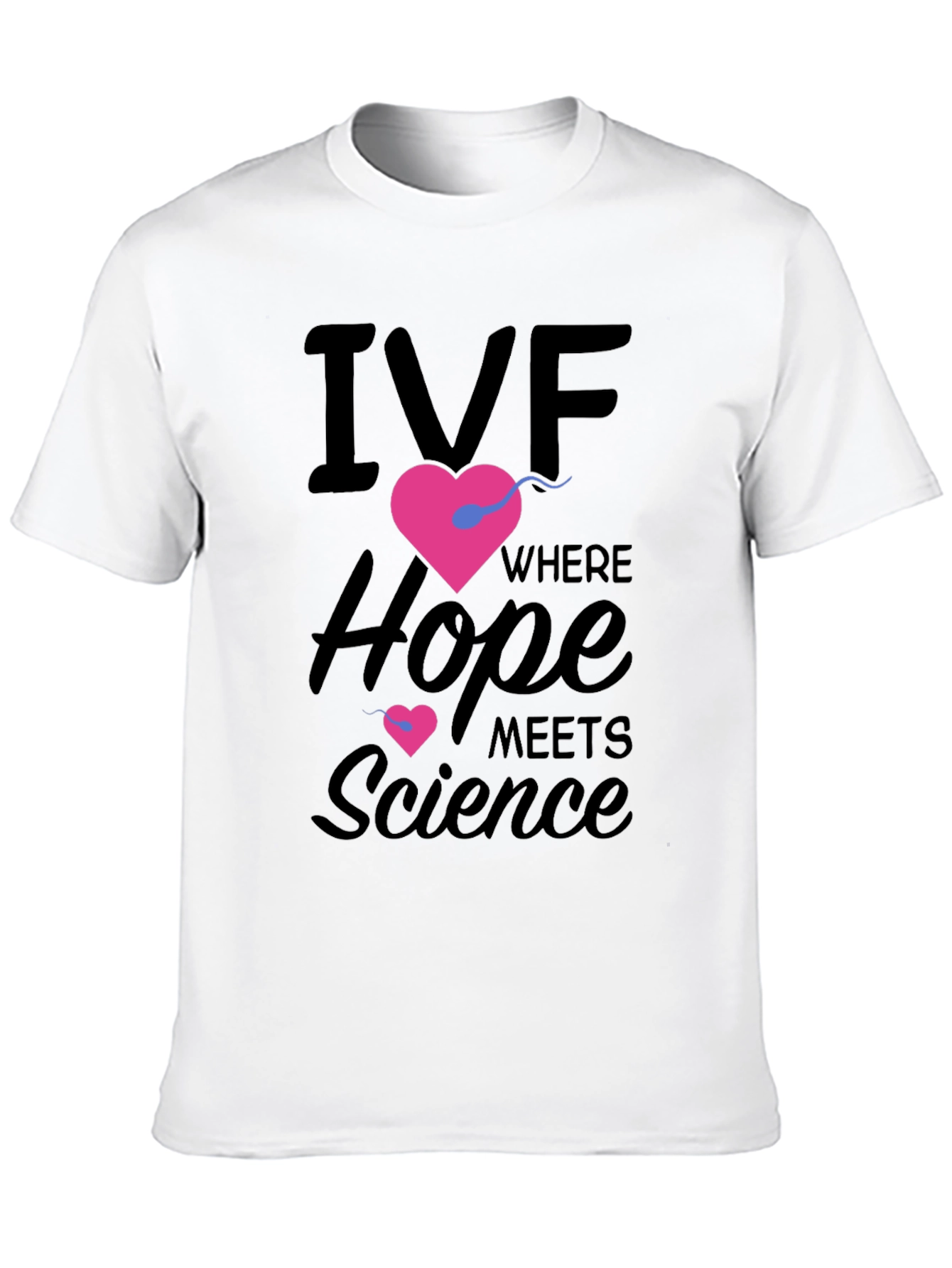 IVF Hope & Science Graphic Tee - Black