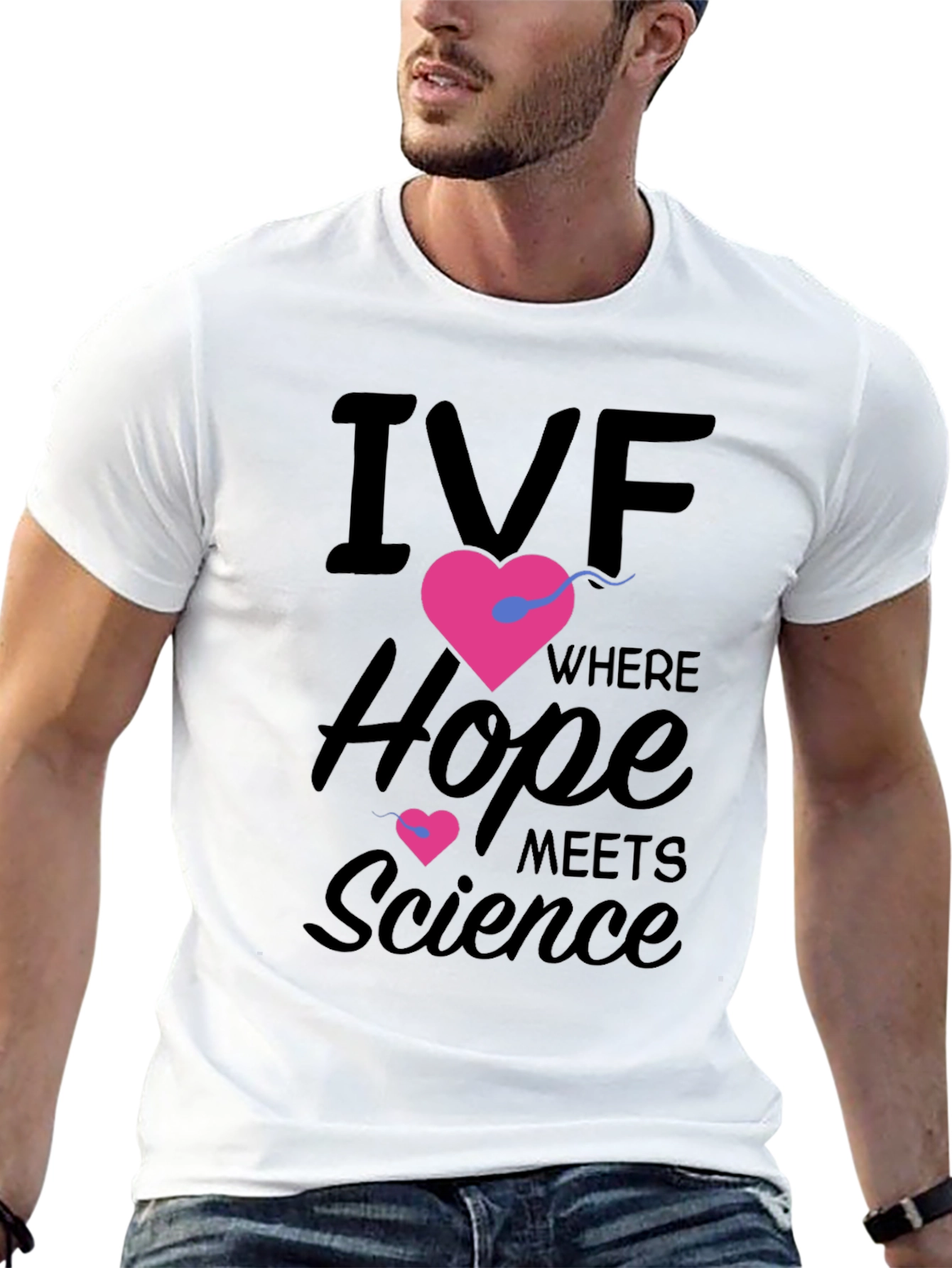 IVF Hope & Science Graphic Tee - Black