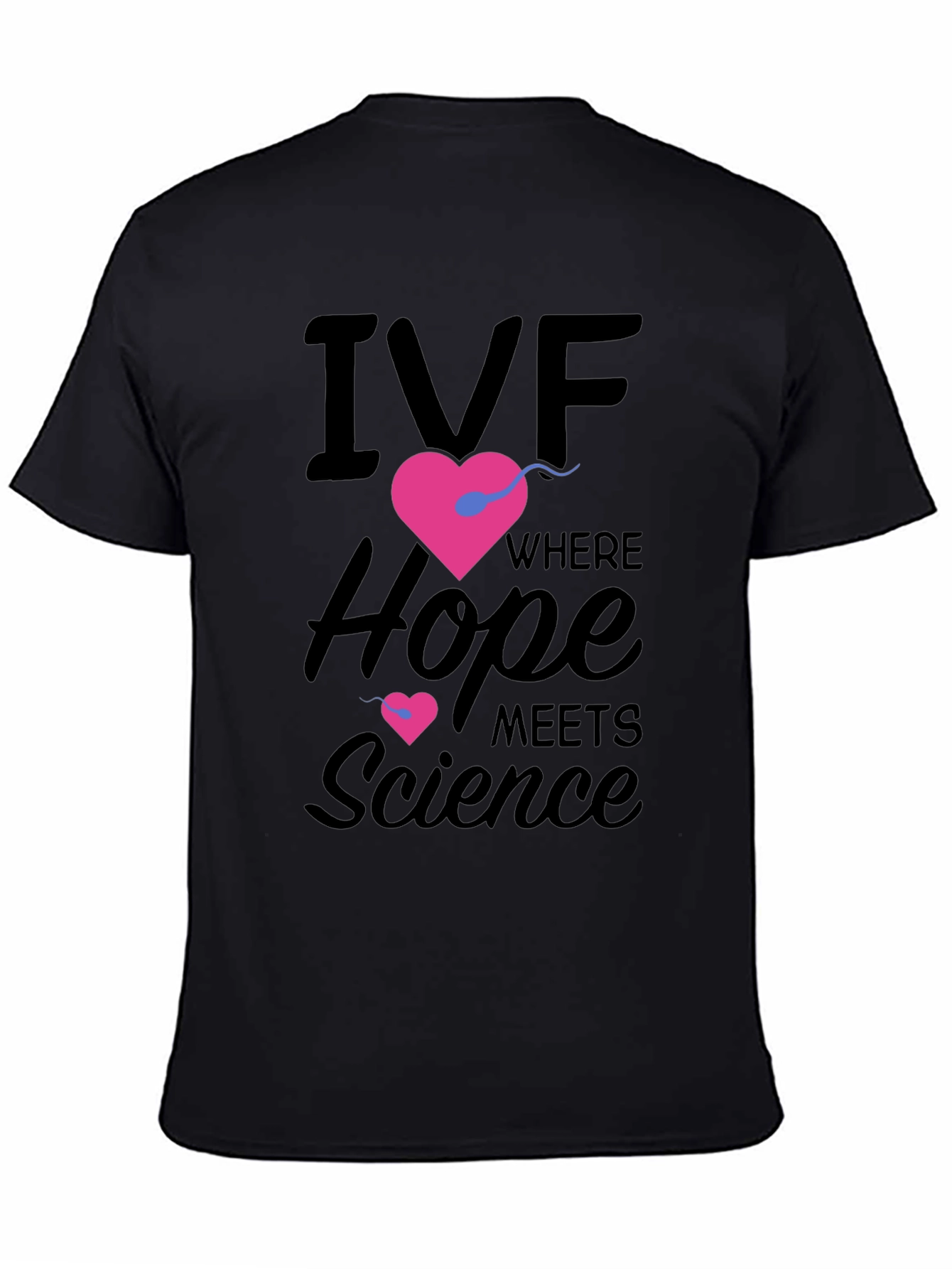 IVF Hope & Science Graphic Tee - Black