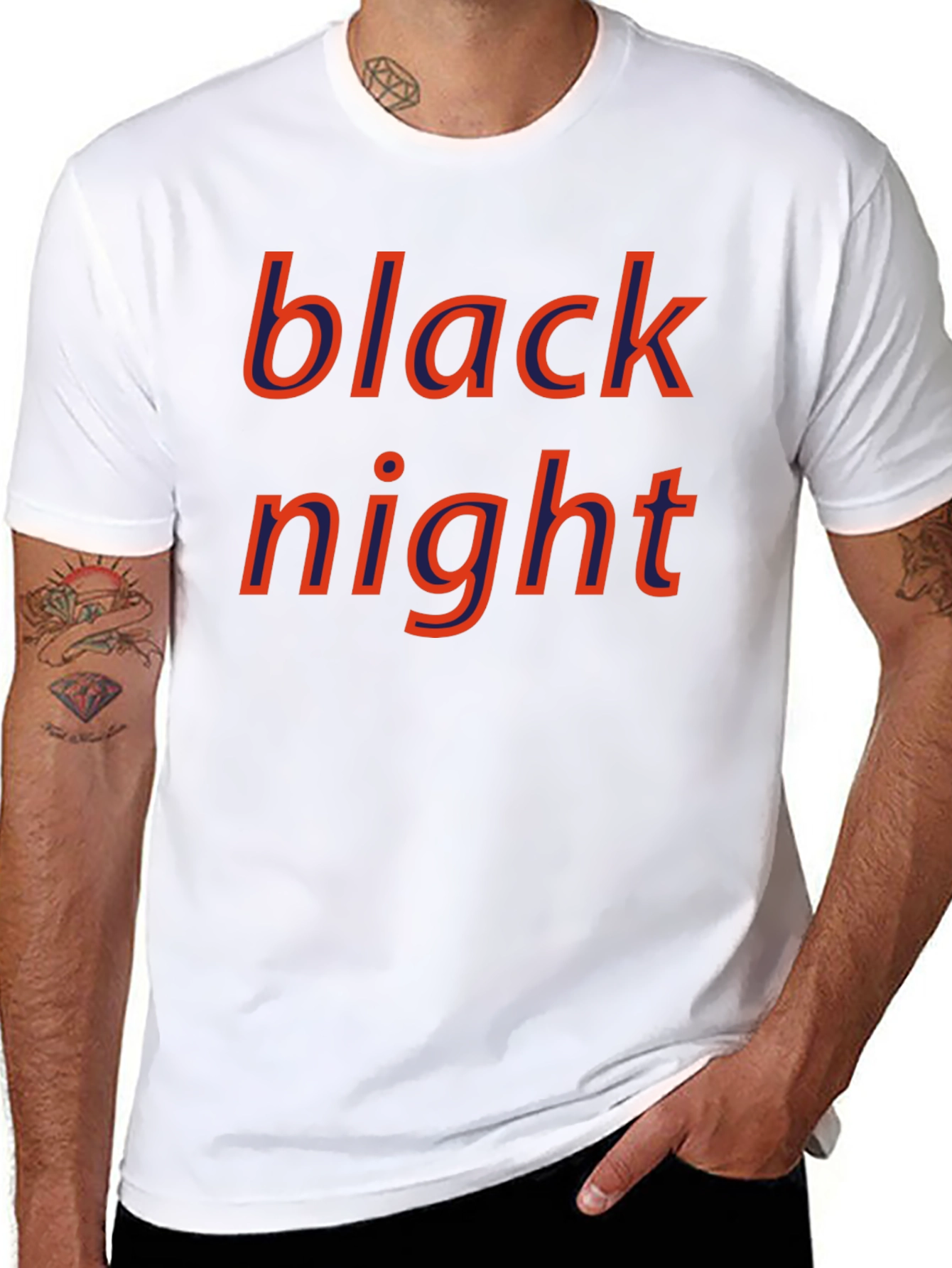 Black Night Graphic Tee - Bold Style