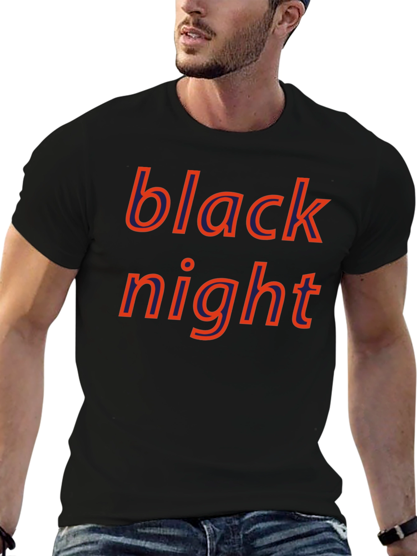 Black Night Graphic Tee - Bold Style