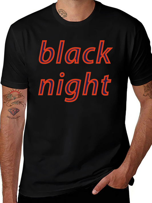 Black Night Graphic Tee - Bold Style