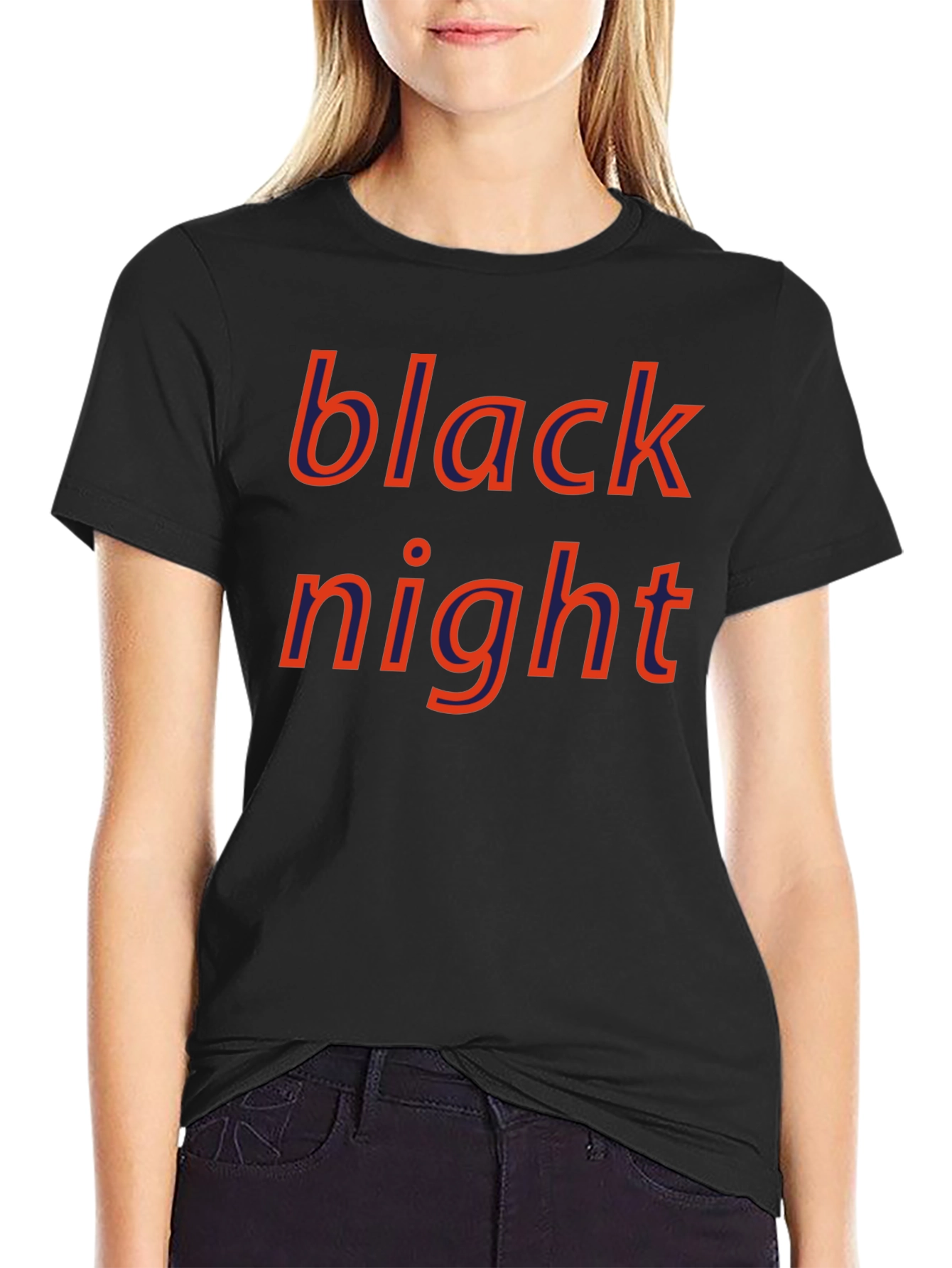 Black Night Graphic Tee - Bold Style