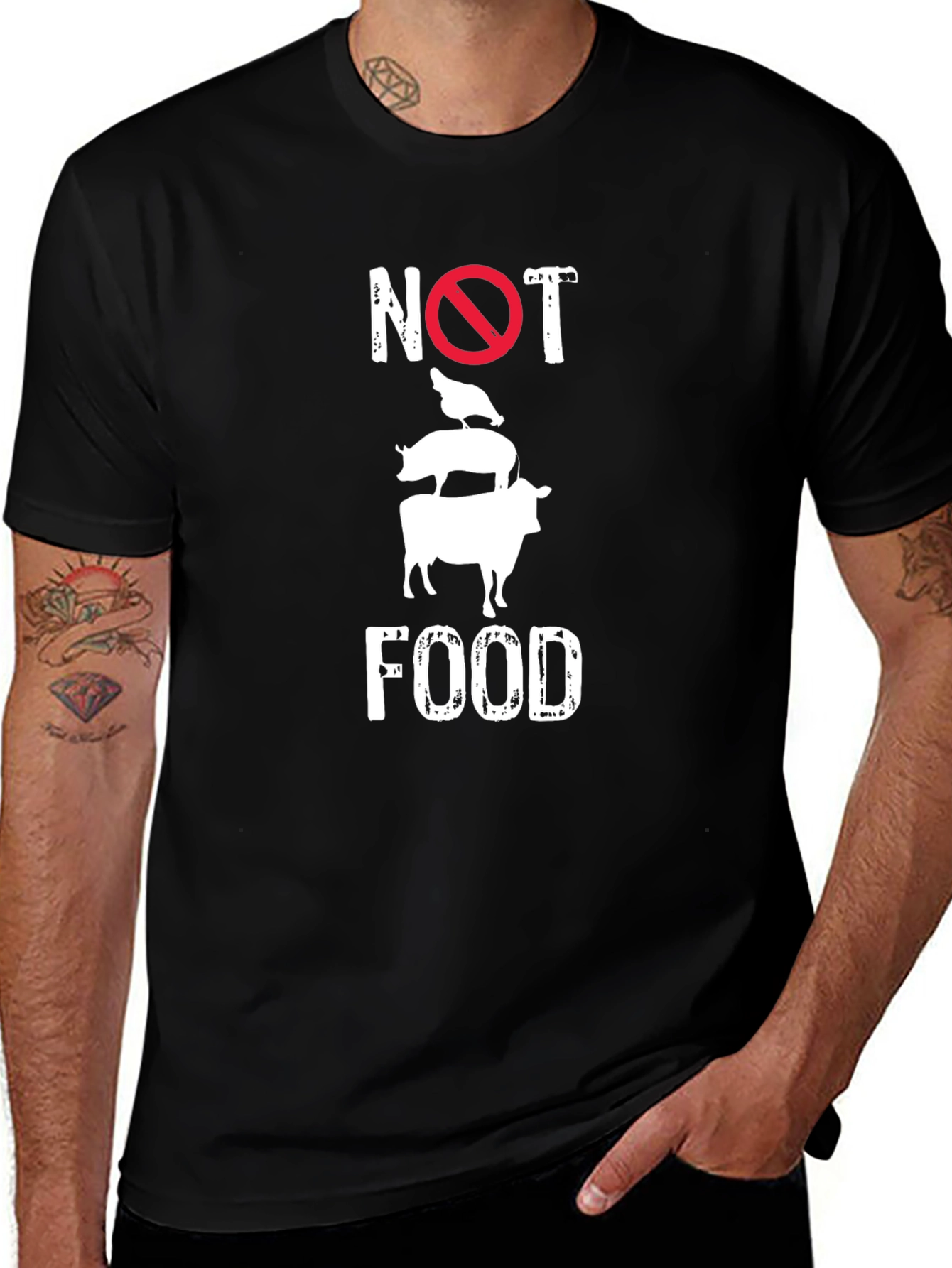 Vegan Not Food T-Shirt - Animal Rights Tee
