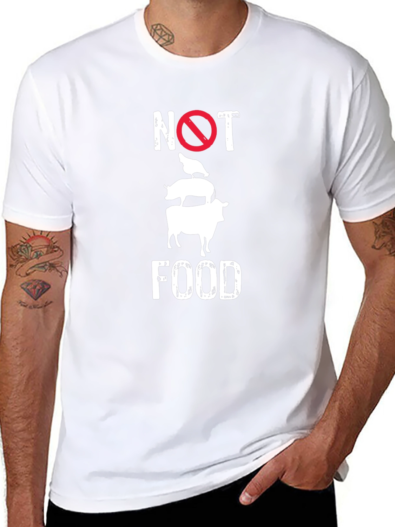 Vegan Not Food T-Shirt - Animal Rights Tee