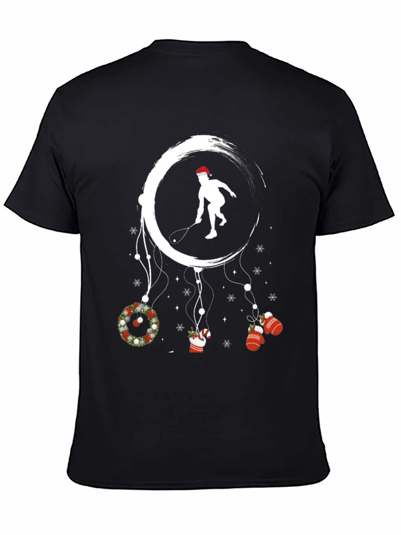 Squash Player Christmas T-Shirt
