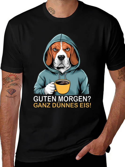 Grumpy Beagle T-Shirt - Guten Morgen