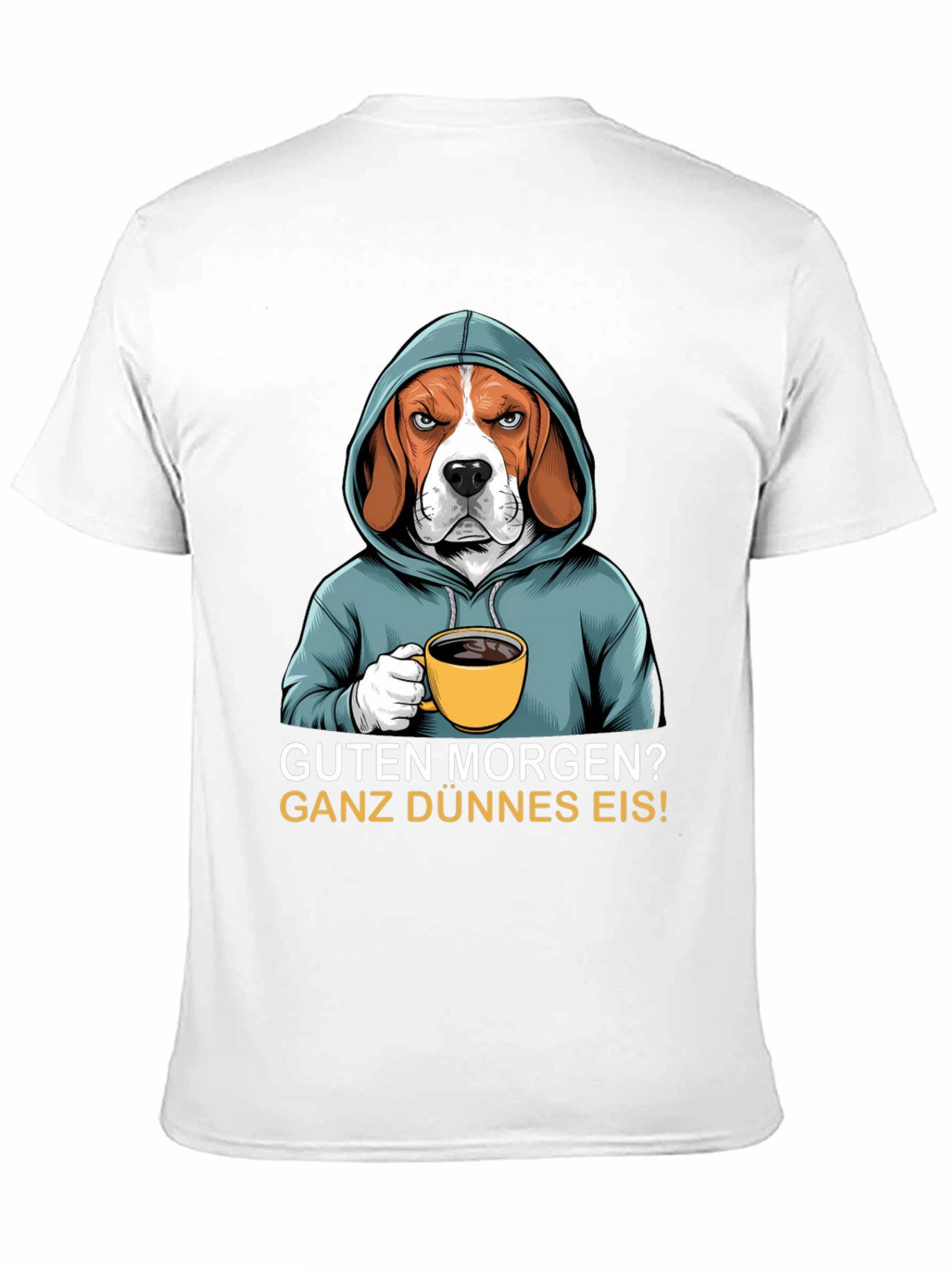 Grumpy Beagle T-Shirt - Guten Morgen
