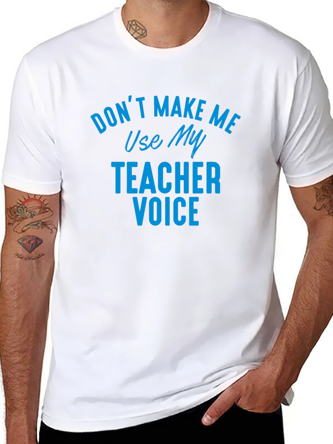 Teacher Voice Graphic T-Shirt - Funny Novelty Tee