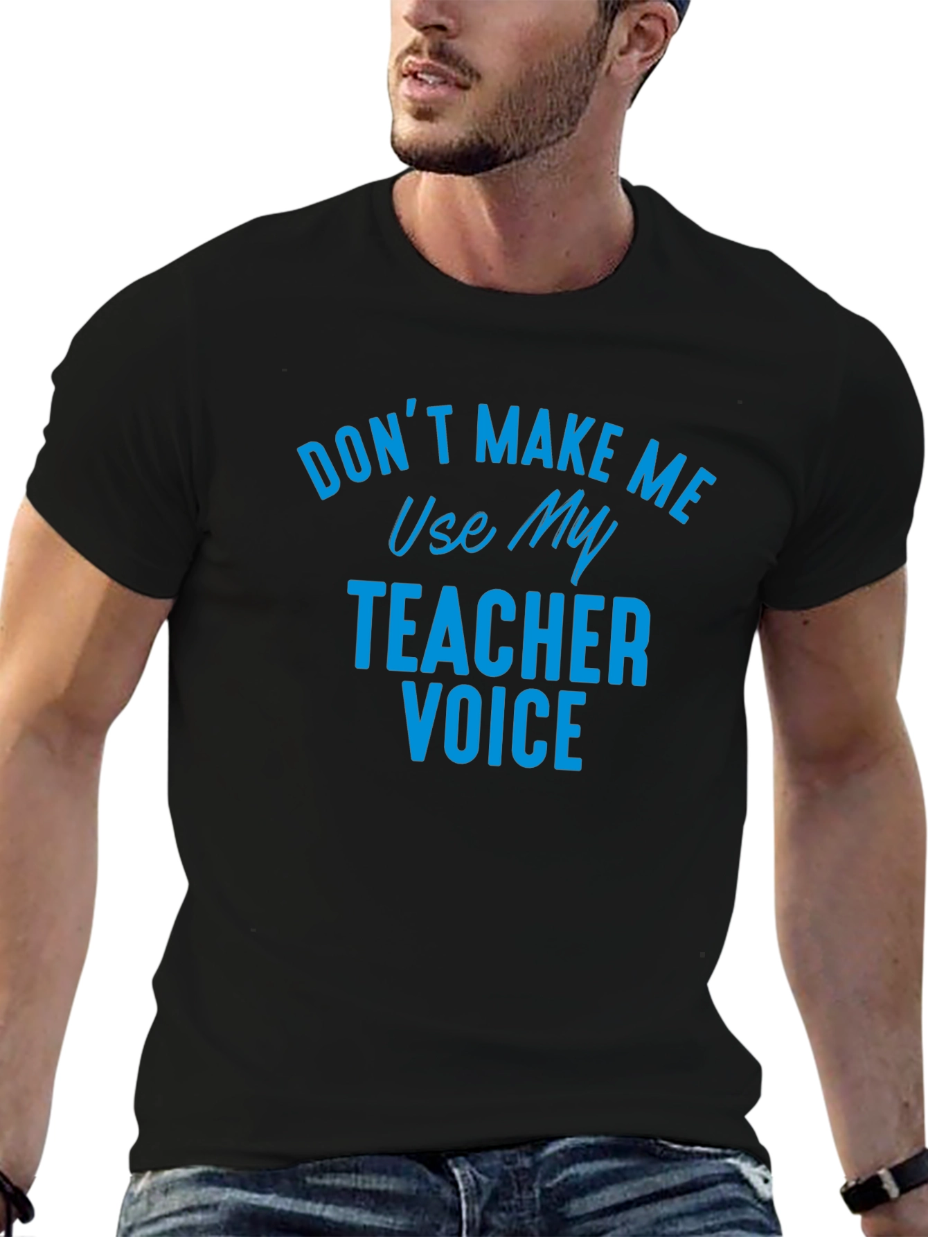 Teacher Voice Graphic T-Shirt - Funny Novelty Tee