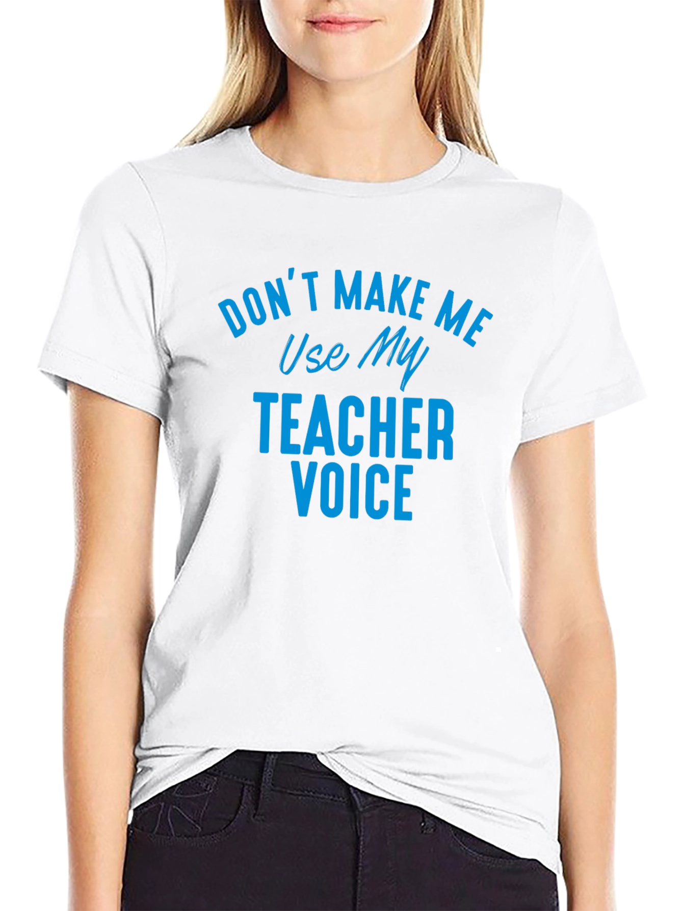 Teacher Voice Graphic T-Shirt - Funny Novelty Tee