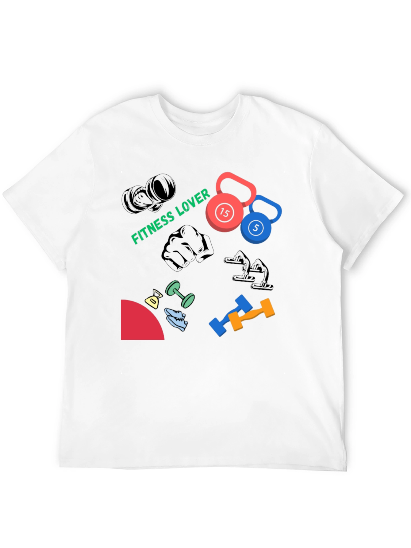 Fitness Lover Graphic T-Shirt - Workout Apparel