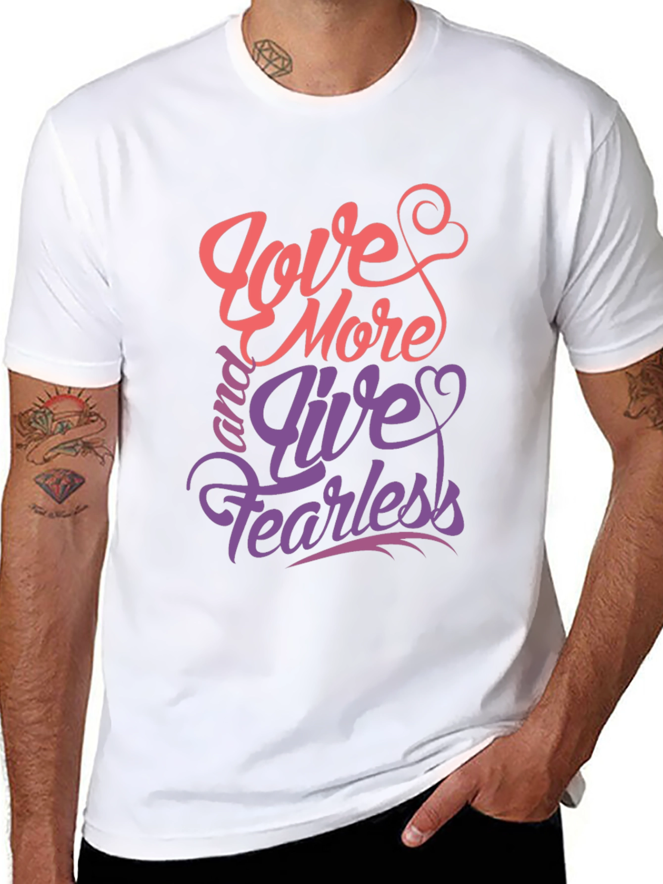 Love More Live Fearless Graphic Tee