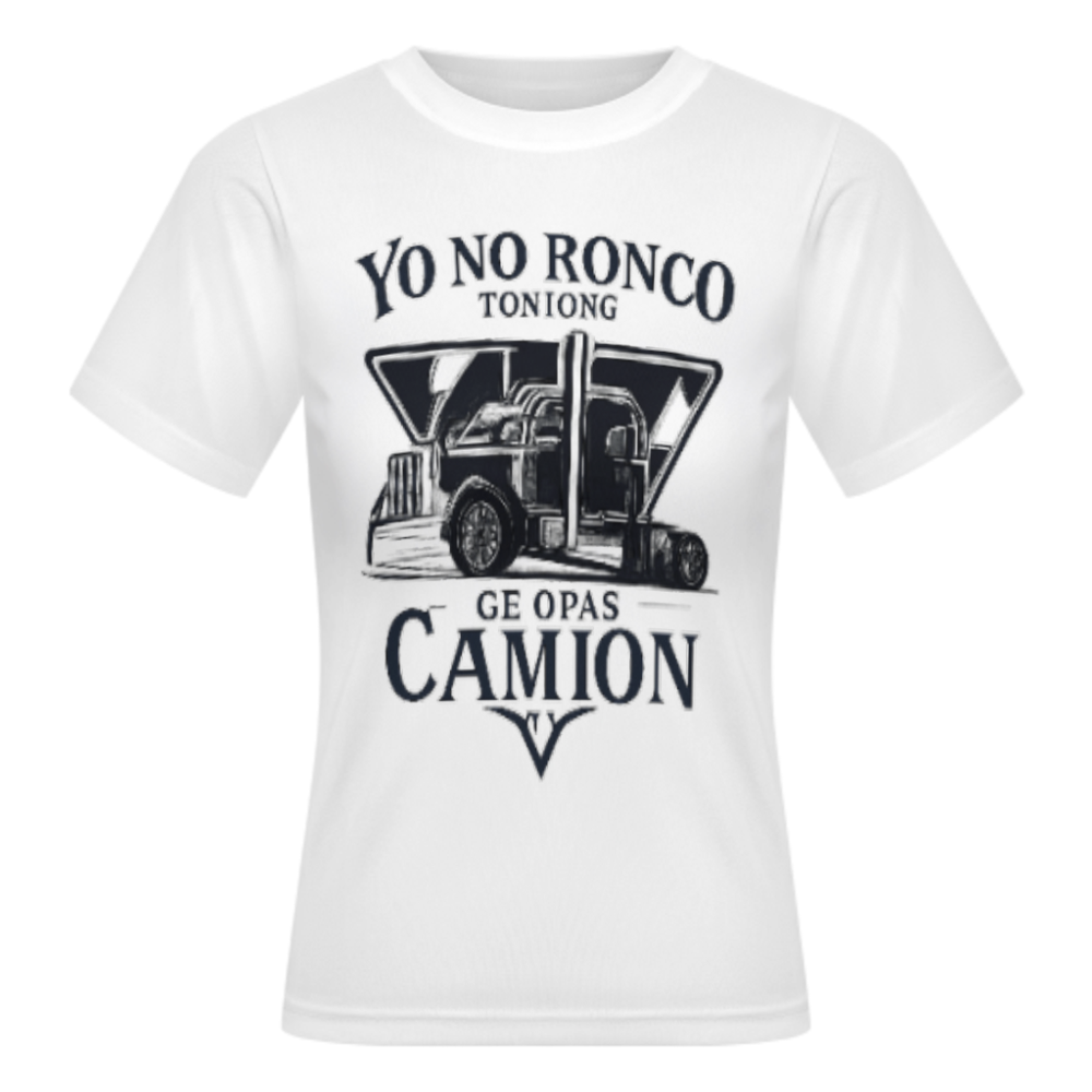 Big Rig Trucker Graphic Tee – “Yo No Ronco, Yo Sueño”(z1199)