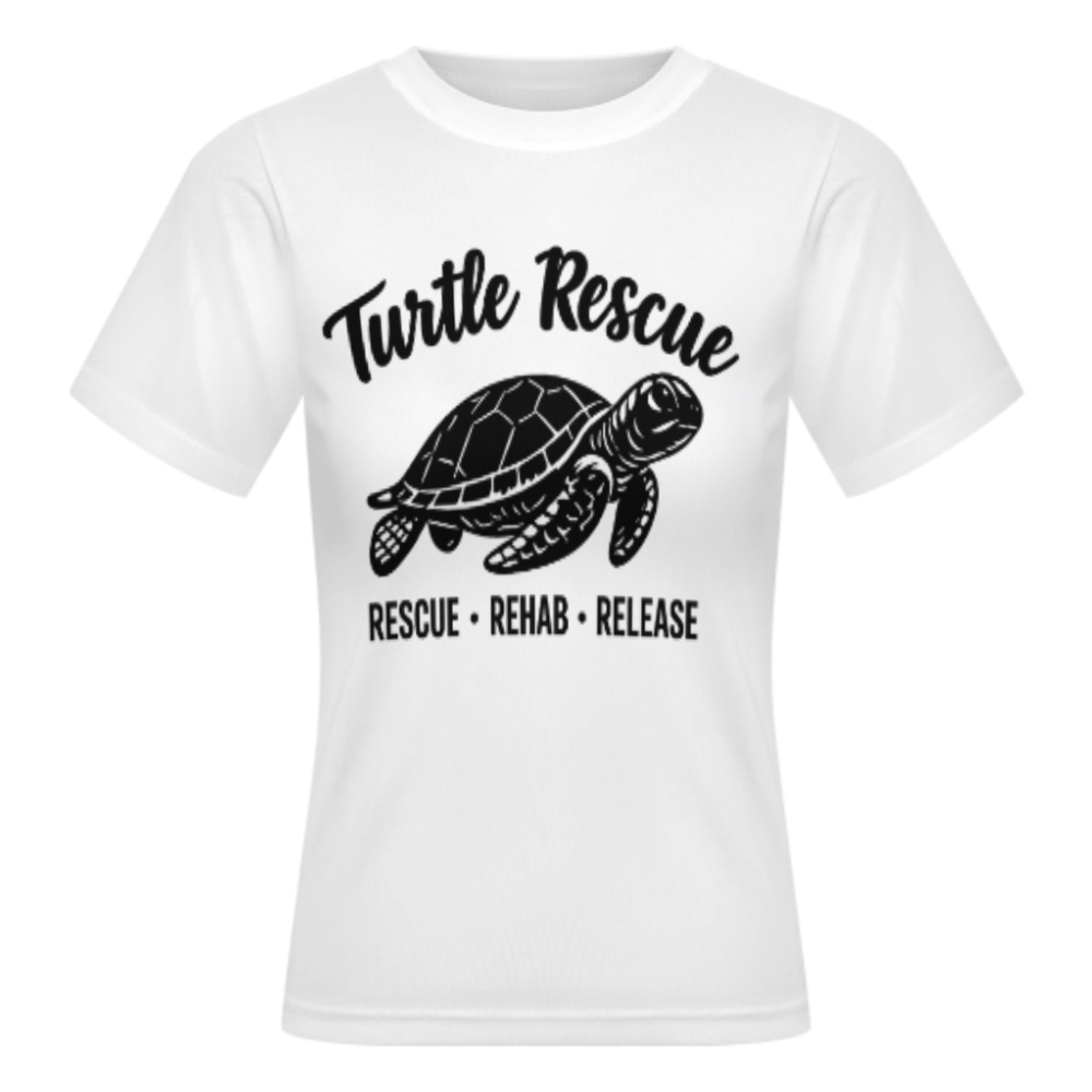Turtle Rescue Sea Turtle Conservation T-Shirt – Rescue • Rehab • Release Graphic Tee(z1207)