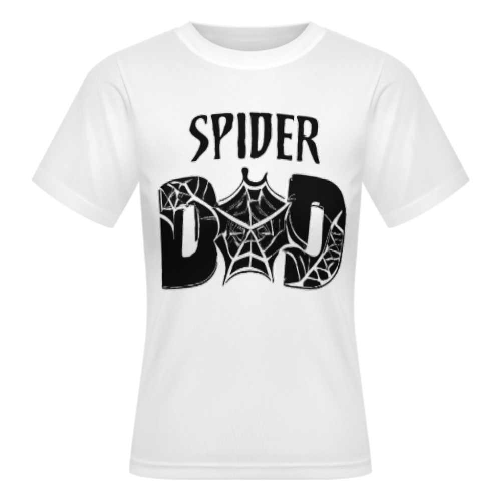 Spider Dad Halloween Graphic T-Shirt | Funny Superhero Father Gift Tee(z1202)