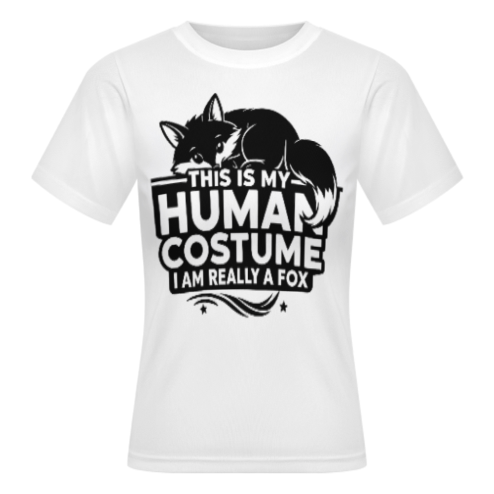 Fox Costume T-Shirt – Fun Animal Graphic Tee(z1197)