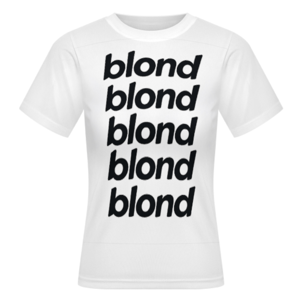 Blond Minimalist Typography Graphic T-Shirt | Retro Aesthetic Unisex Tee(z1205)