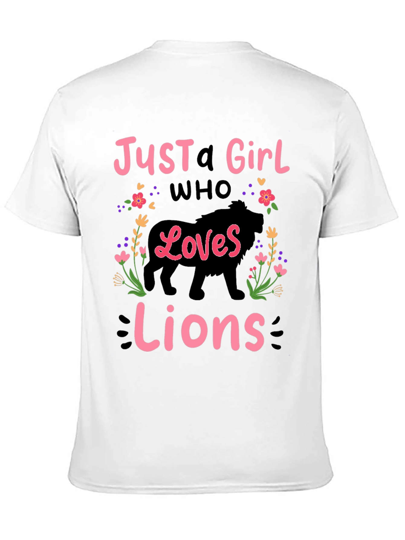 Just A Girl Who Loves Lions T-Shirt