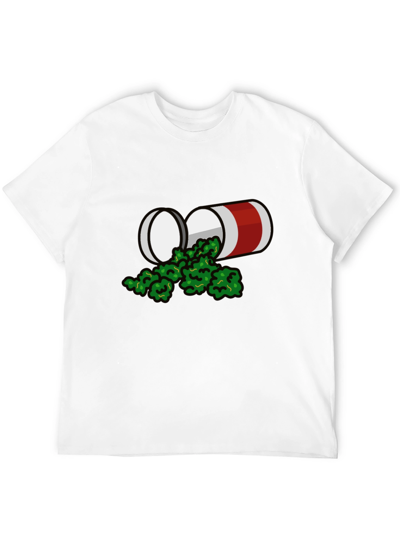 Novelty Pill Bottle Design T-Shirt