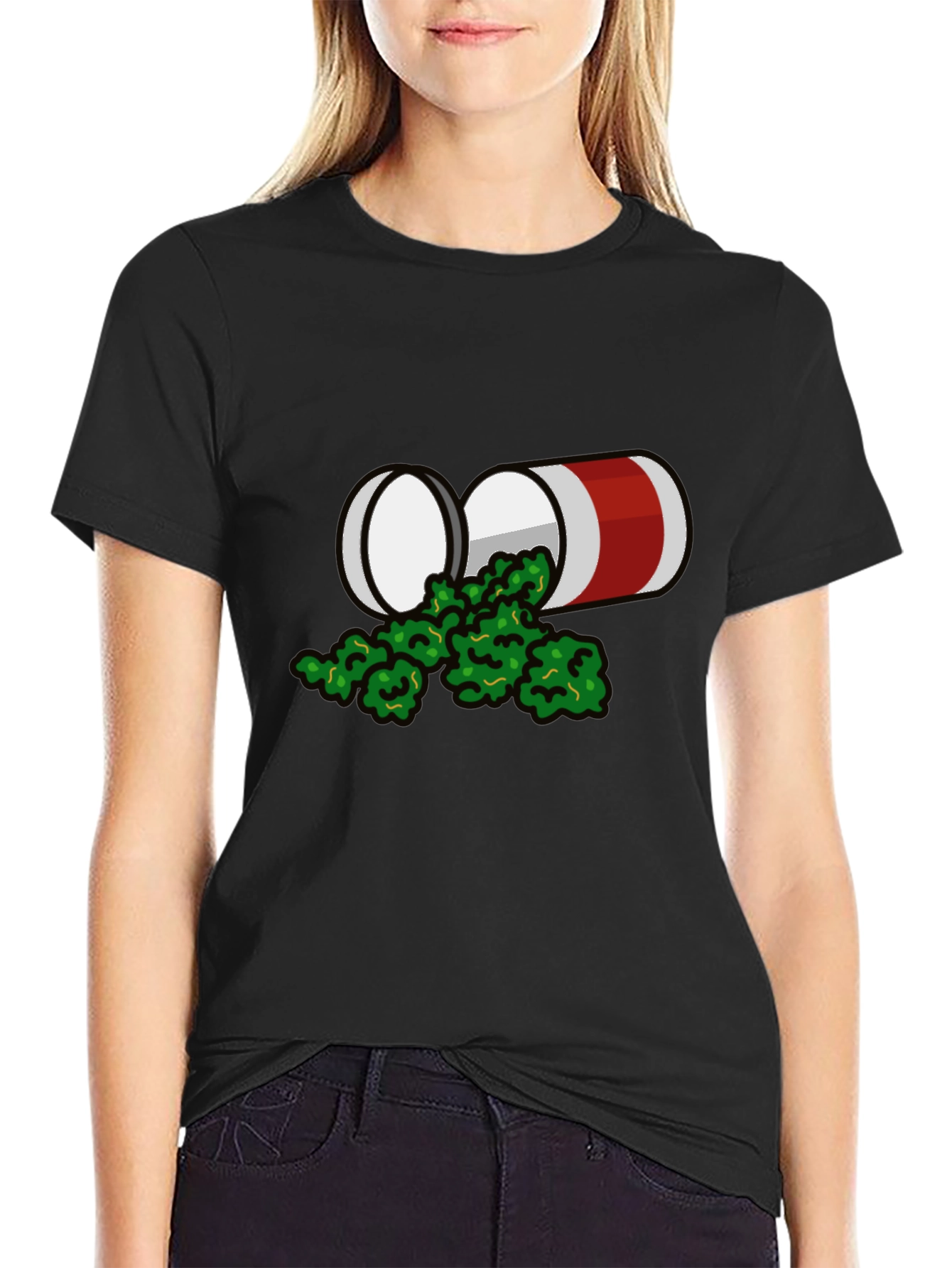 Novelty Pill Bottle Design T-Shirt
