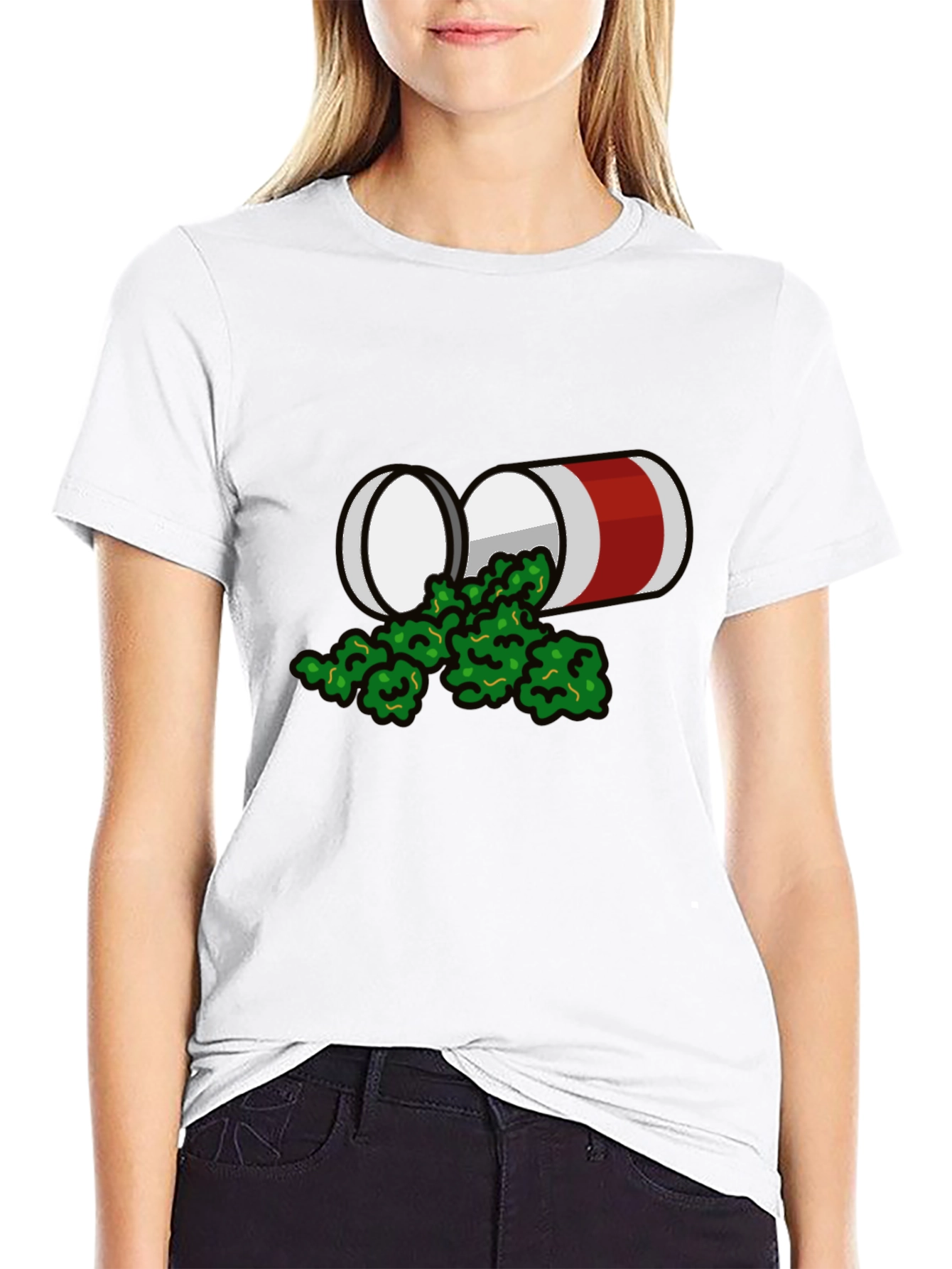 Novelty Pill Bottle Design T-Shirt