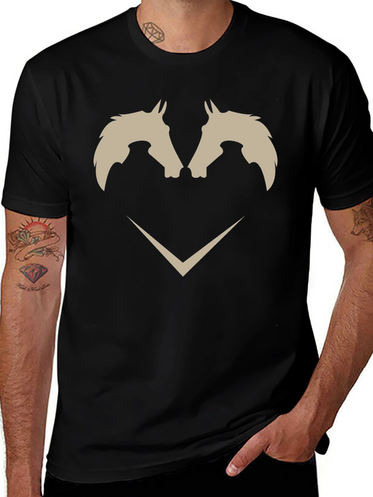Horse Lovers Tee - Two Horses Silhouette T-Shirt
