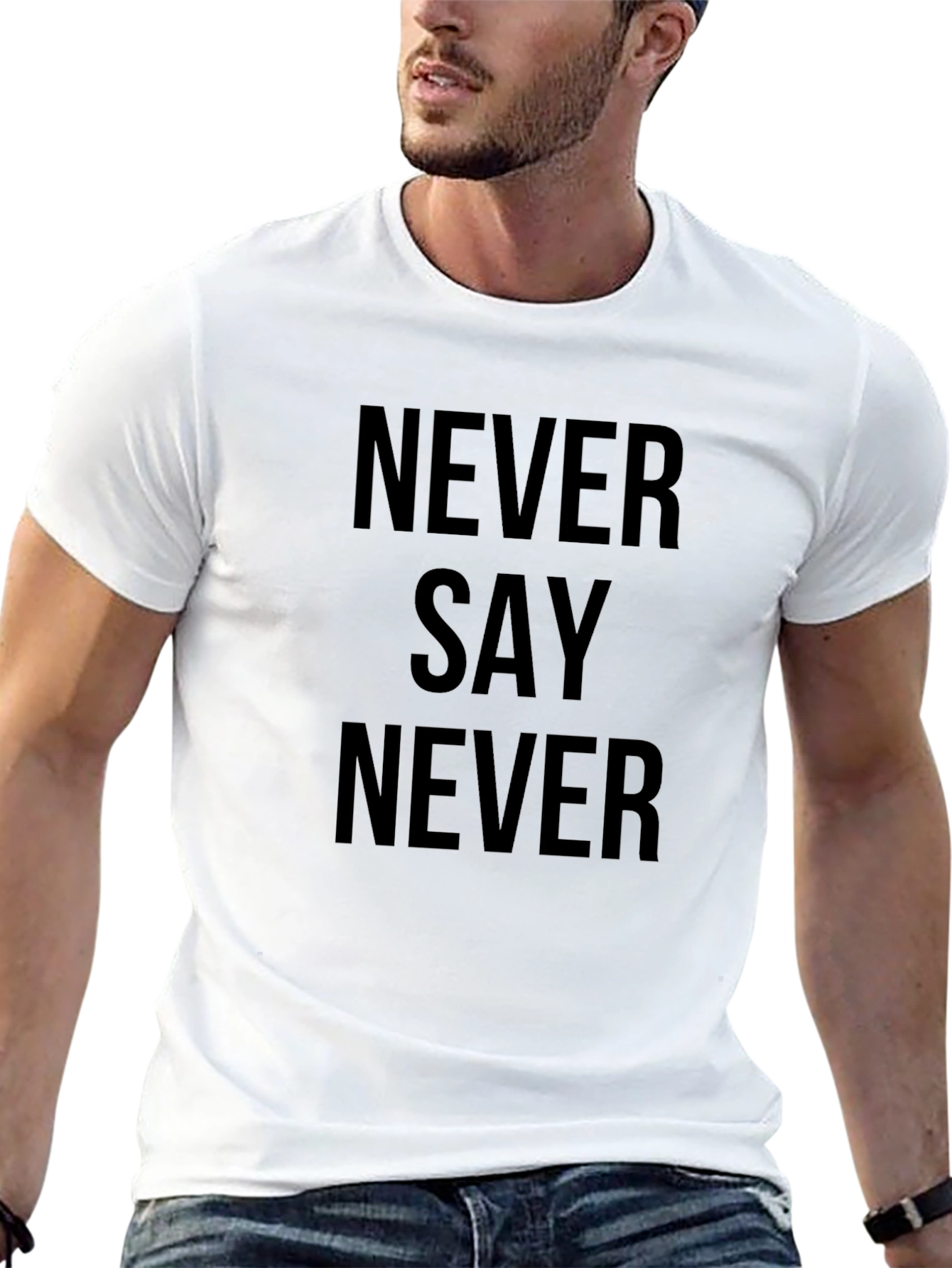 Never Say Never Black T-Shirt