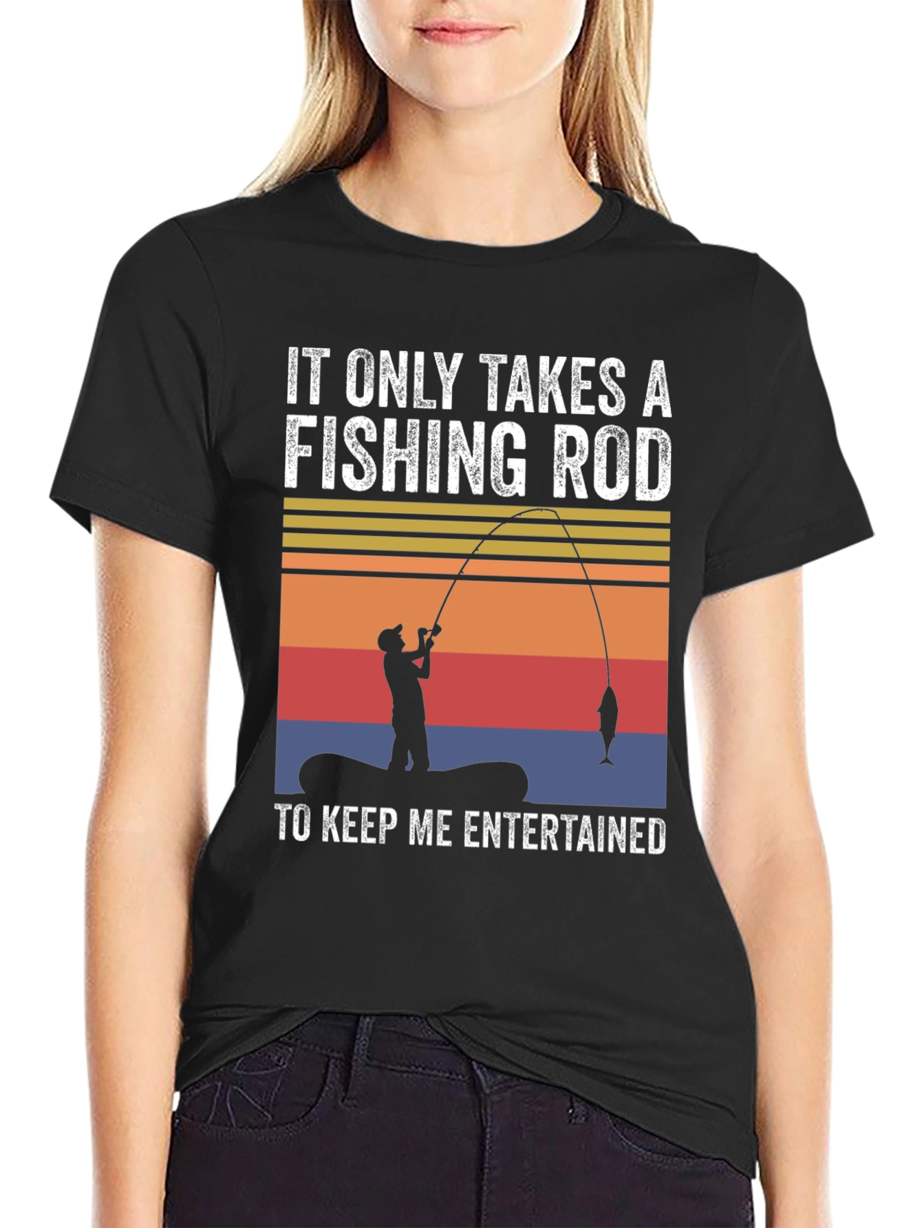 Fishing Rod T-Shirt: Keep Me Entertained