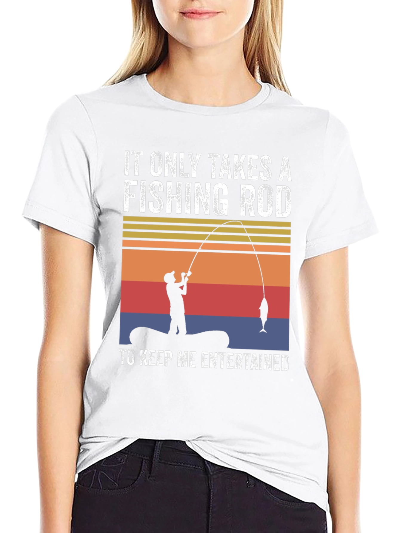 Fishing Rod T-Shirt: Keep Me Entertained