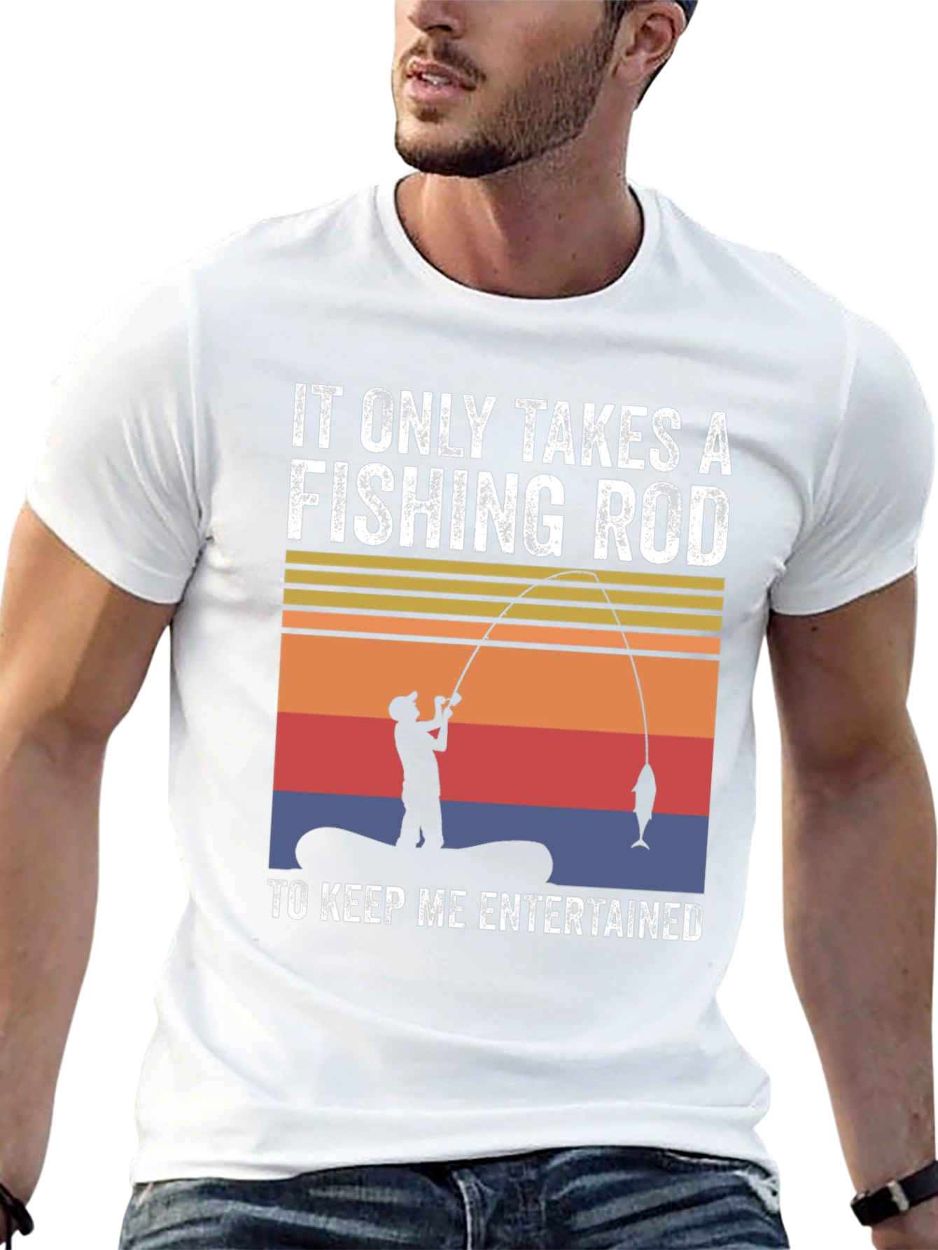 Fishing Rod T-Shirt: Keep Me Entertained