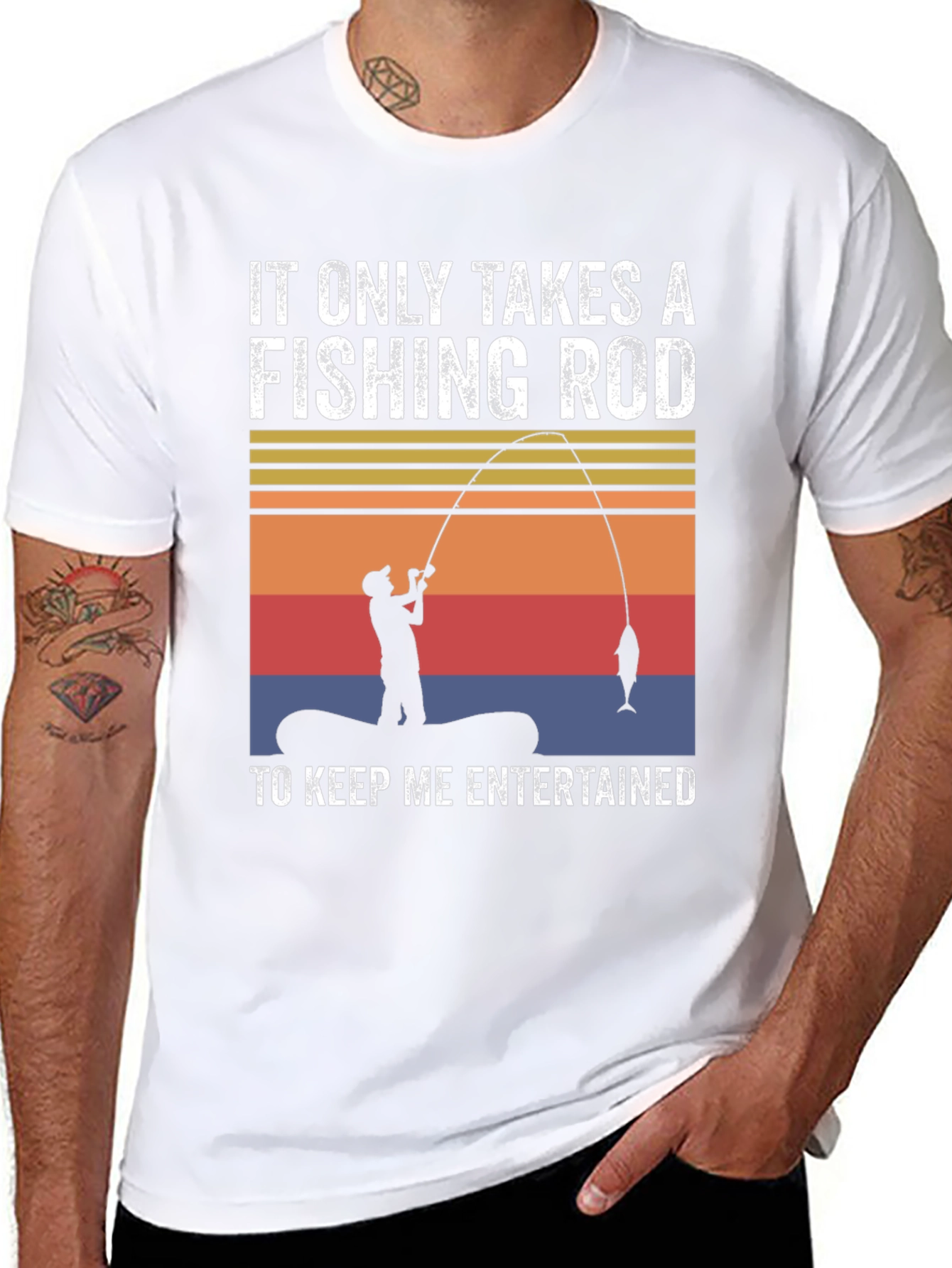 Fishing Rod T-Shirt: Keep Me Entertained