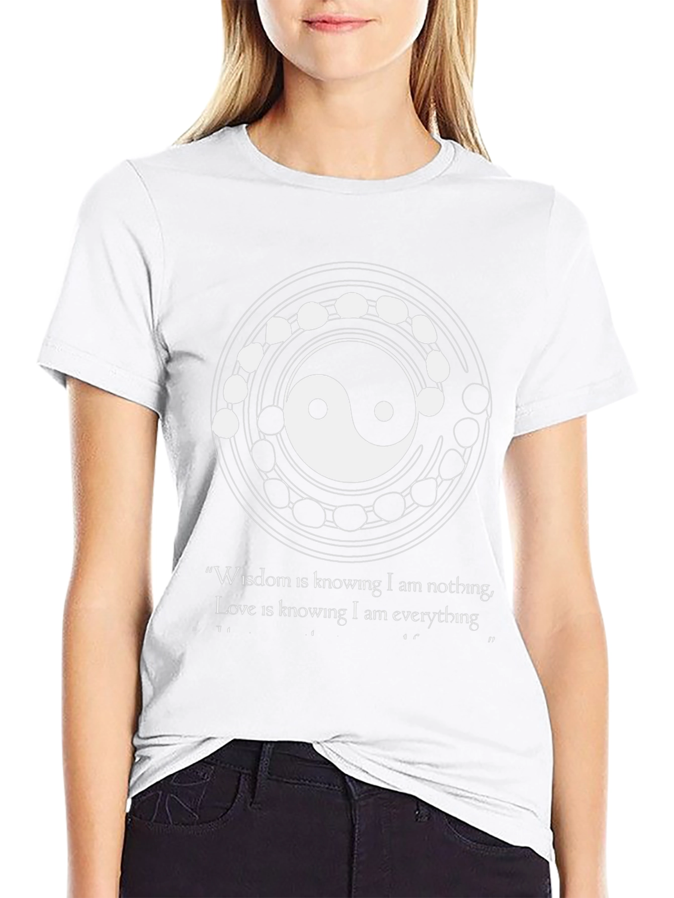 Yin Yang Wisdom Love Graphic T-Shirt