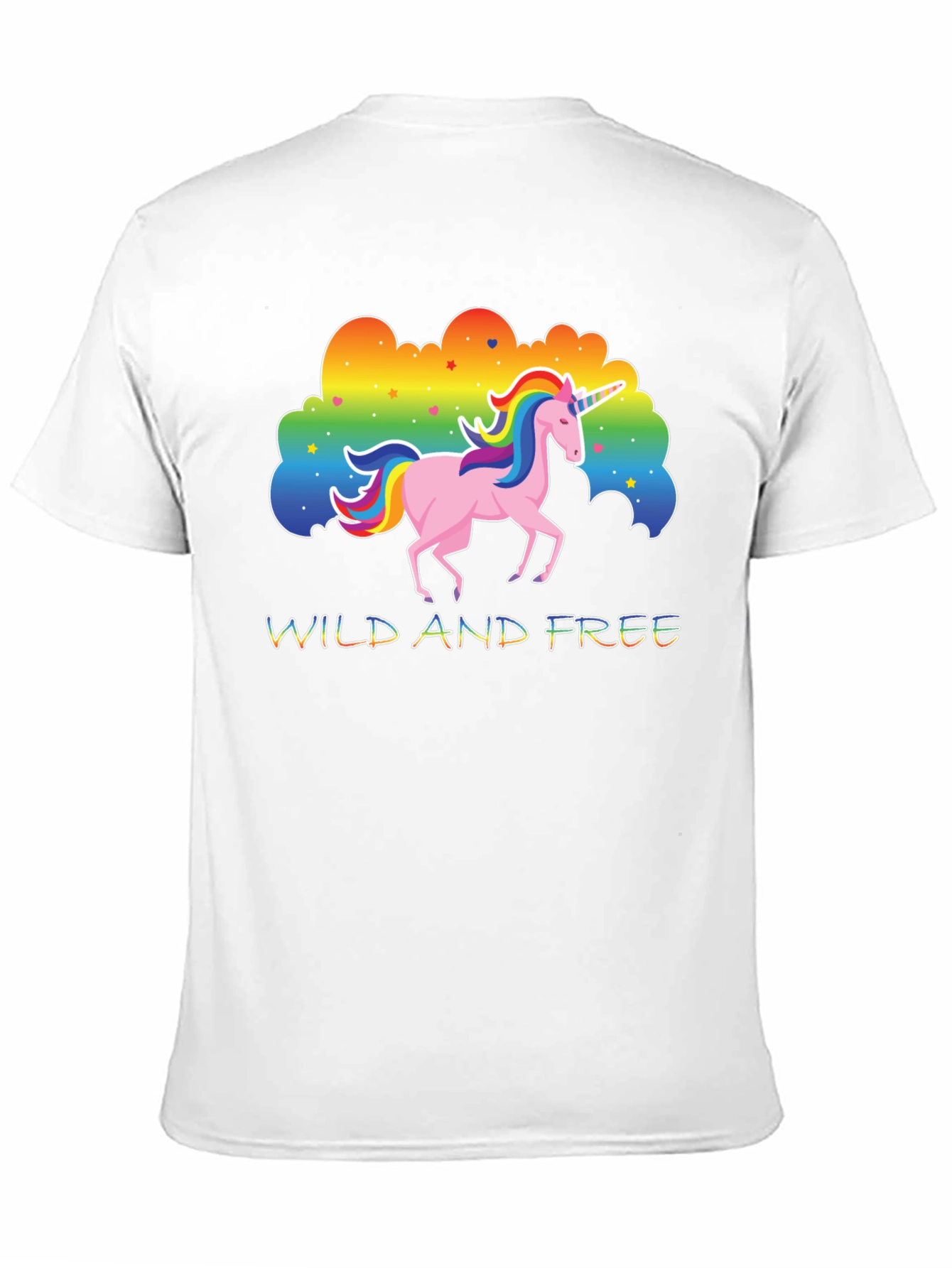 Unicorn Wild and Free Graphic T-Shirt