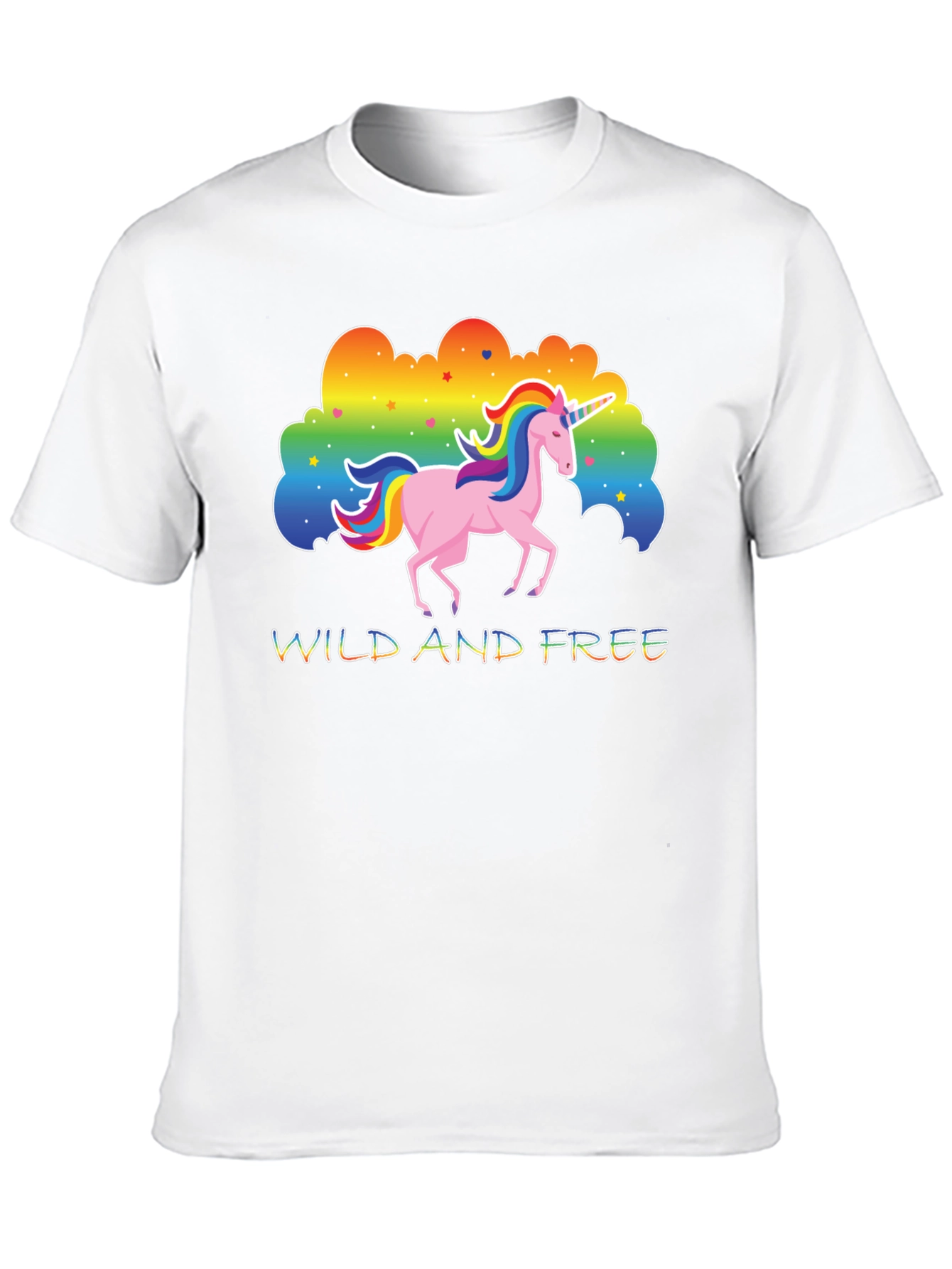 Unicorn Wild and Free Graphic T-Shirt
