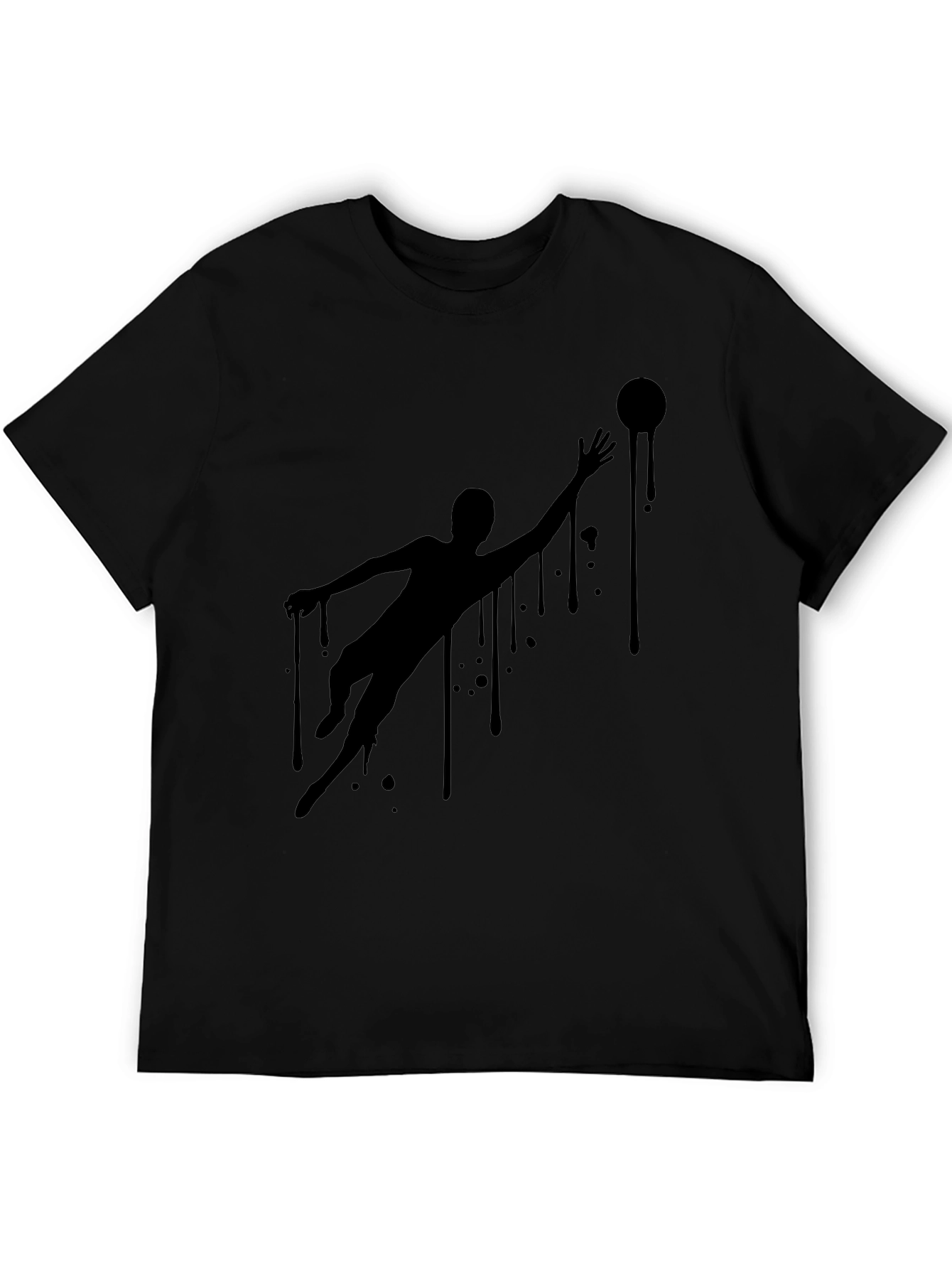 Cool Graphic Tee - Dripping Silhouette Design