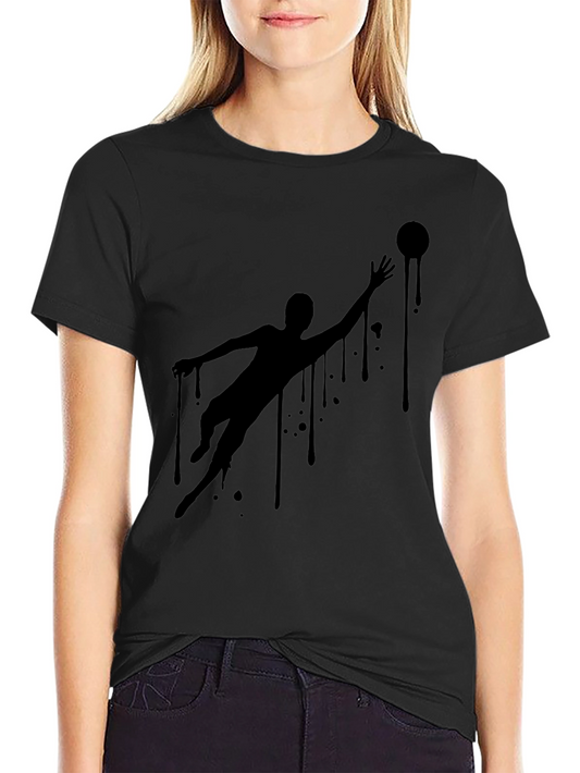 Cool Graphic Tee - Dripping Silhouette Design