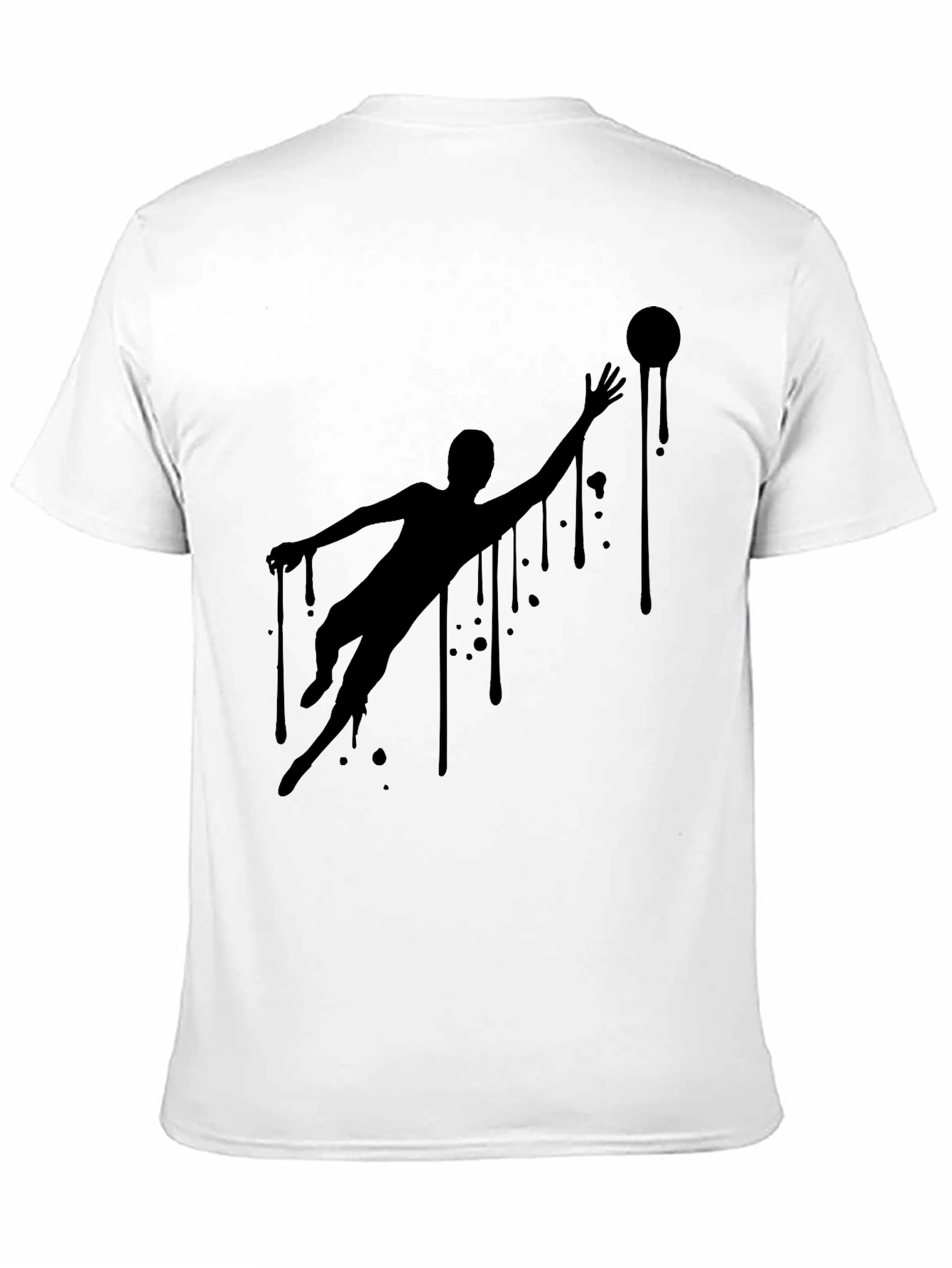 Cool Graphic Tee - Dripping Silhouette Design