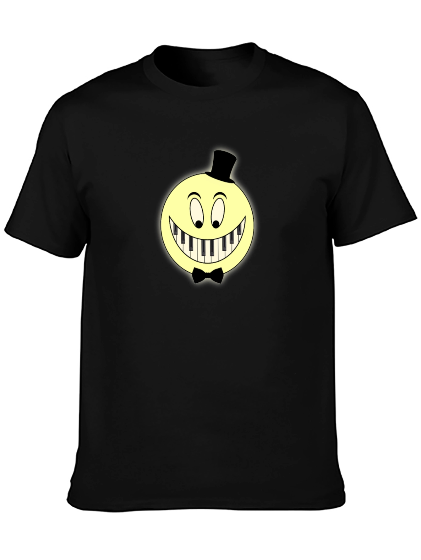 Smiley Face Piano T-Shirt