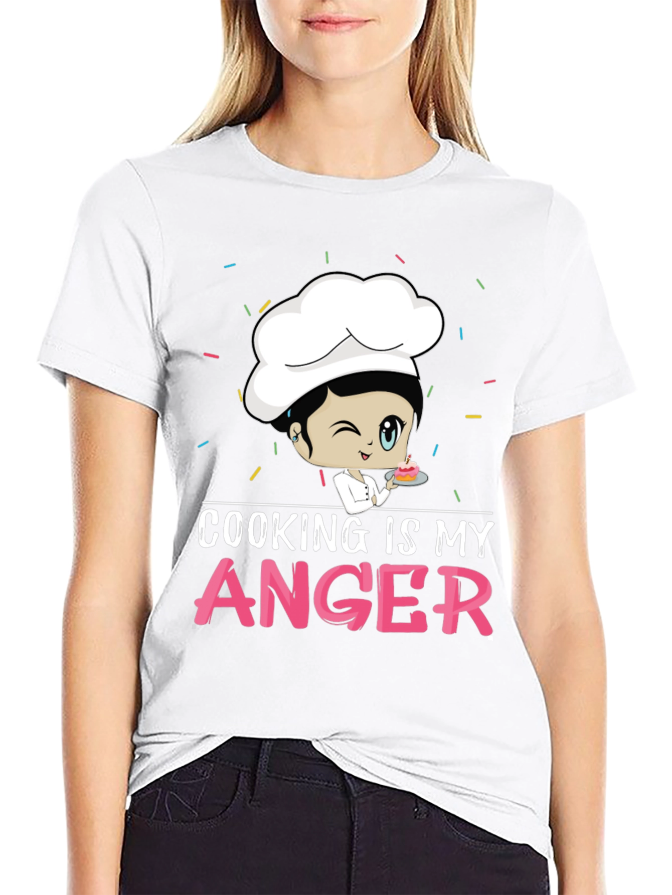 Cooking is My Anger Funny Chef T-Shirt