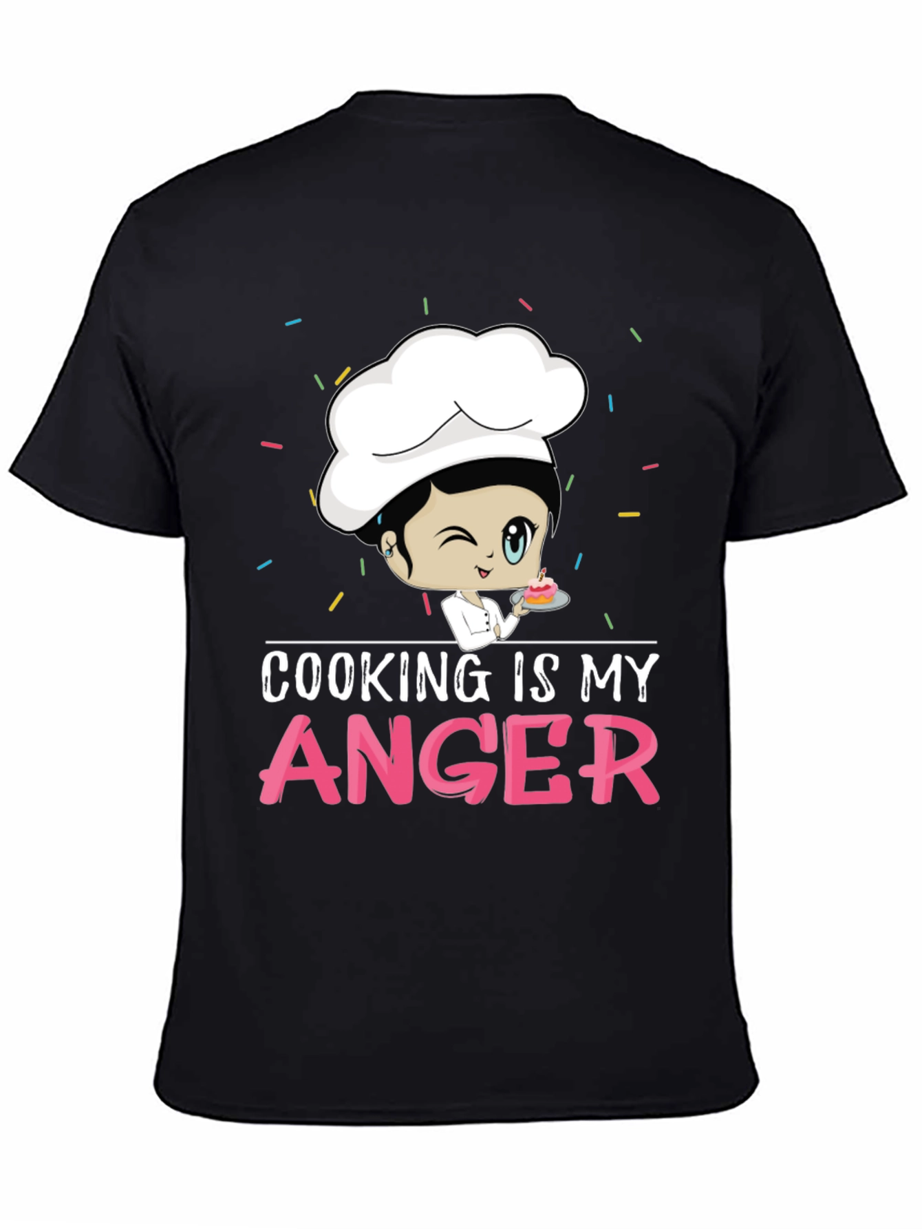 Cooking is My Anger Funny Chef T-Shirt