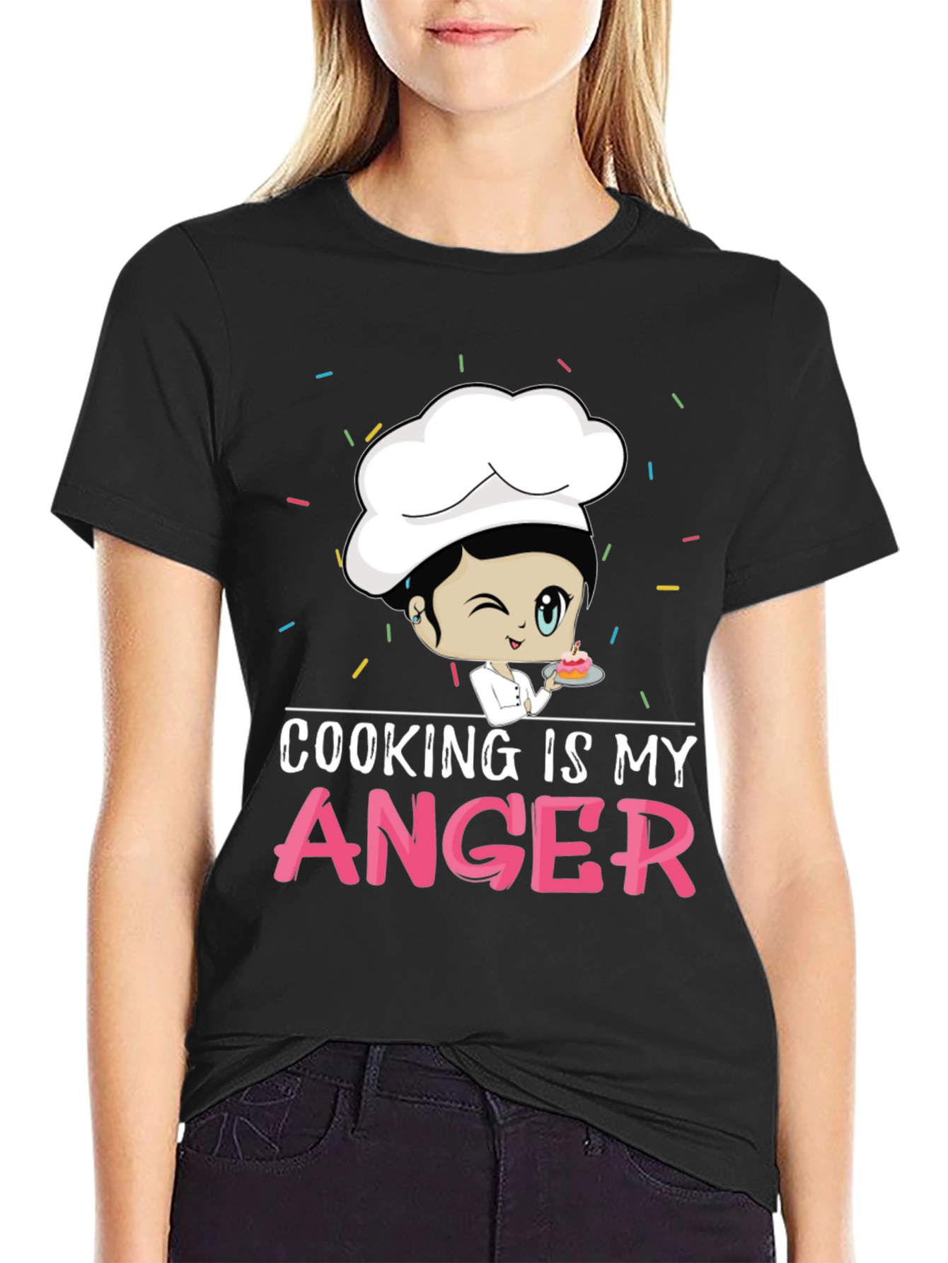 Cooking is My Anger Funny Chef T-Shirt