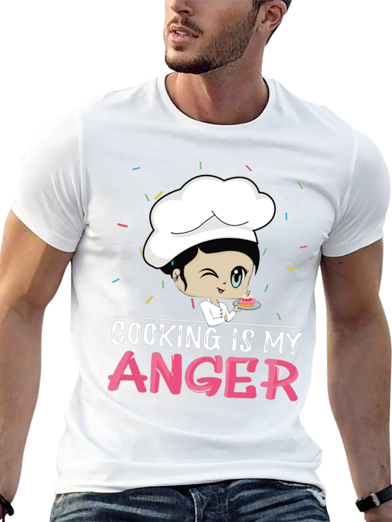 Cooking is My Anger Funny Chef T-Shirt