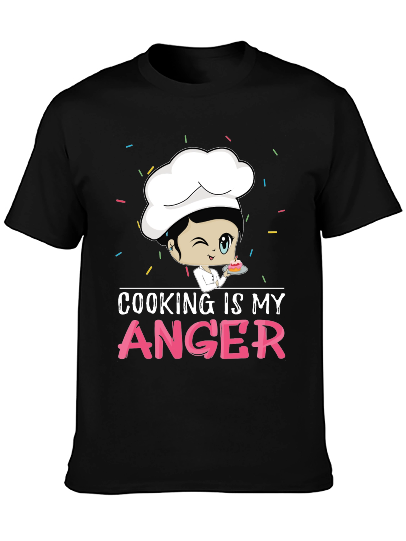 Cooking is My Anger Funny Chef T-Shirt