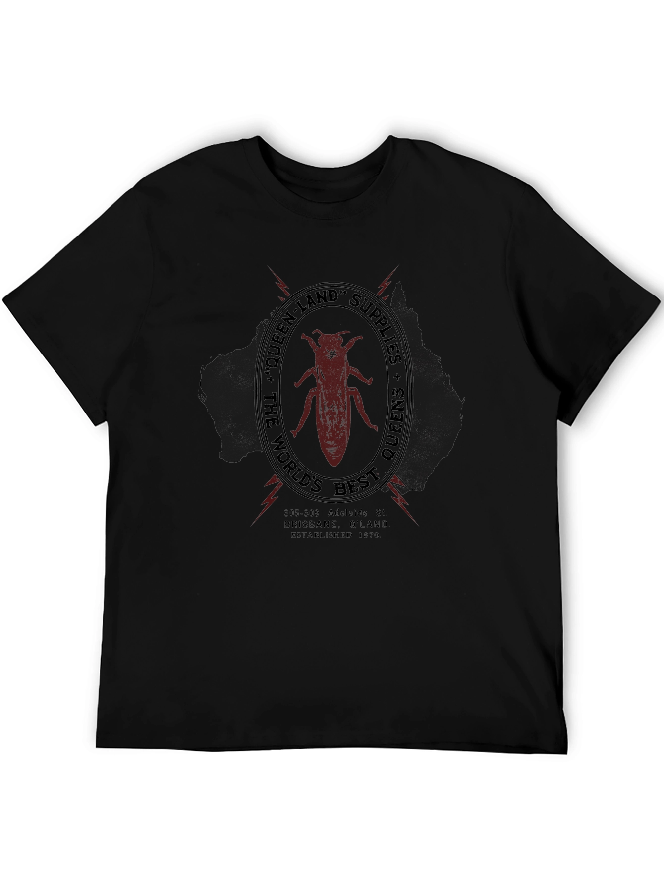 Queensland Supplies Black T-Shirt