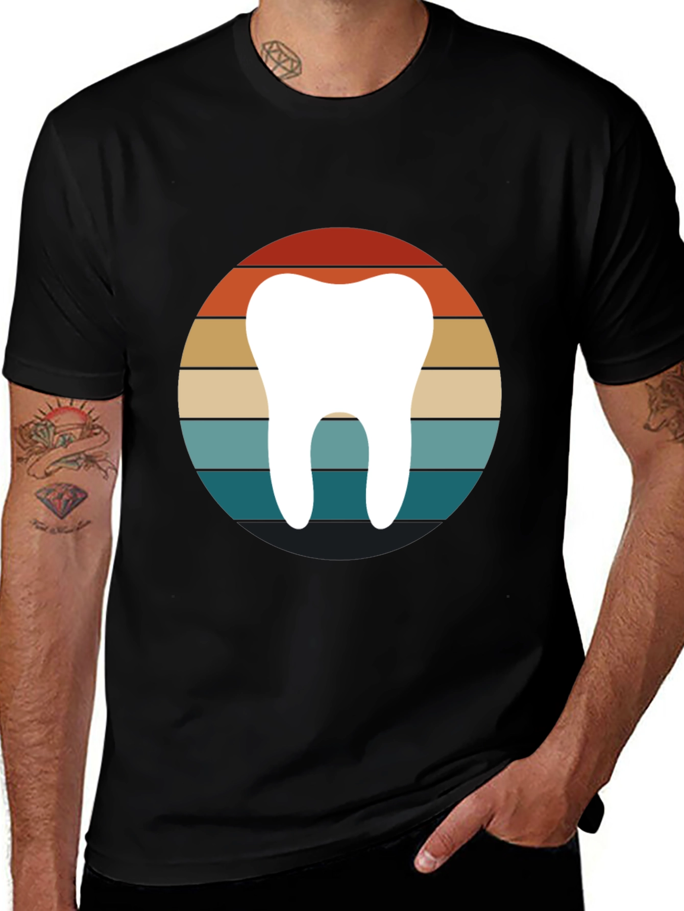 Retro Dentist Tooth Graphic Tee